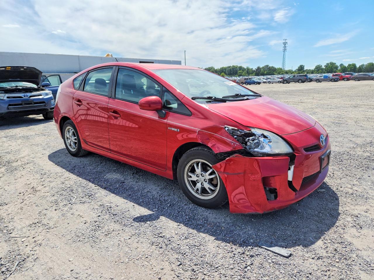 2011 Toyota Prius Two Red vin: JTDKN3DU5B0261135