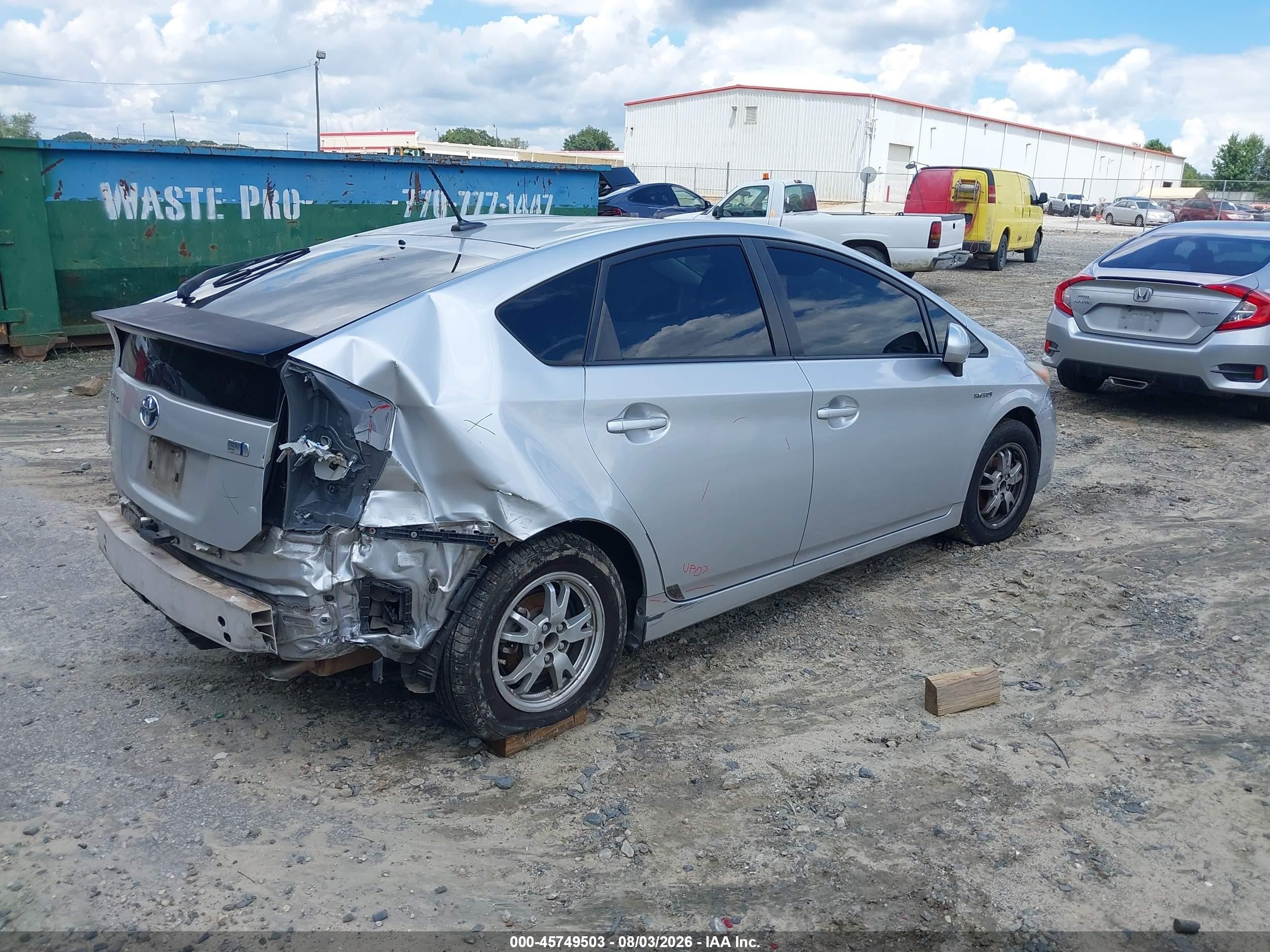 2011 Toyota Prius Four Silver vin: JTDKN3DU5B0266836