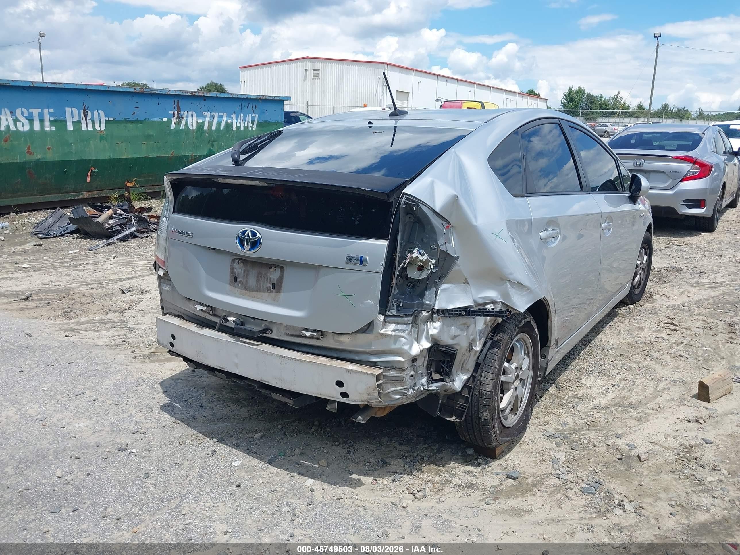 2011 Toyota Prius Four Silver vin: JTDKN3DU5B0266836