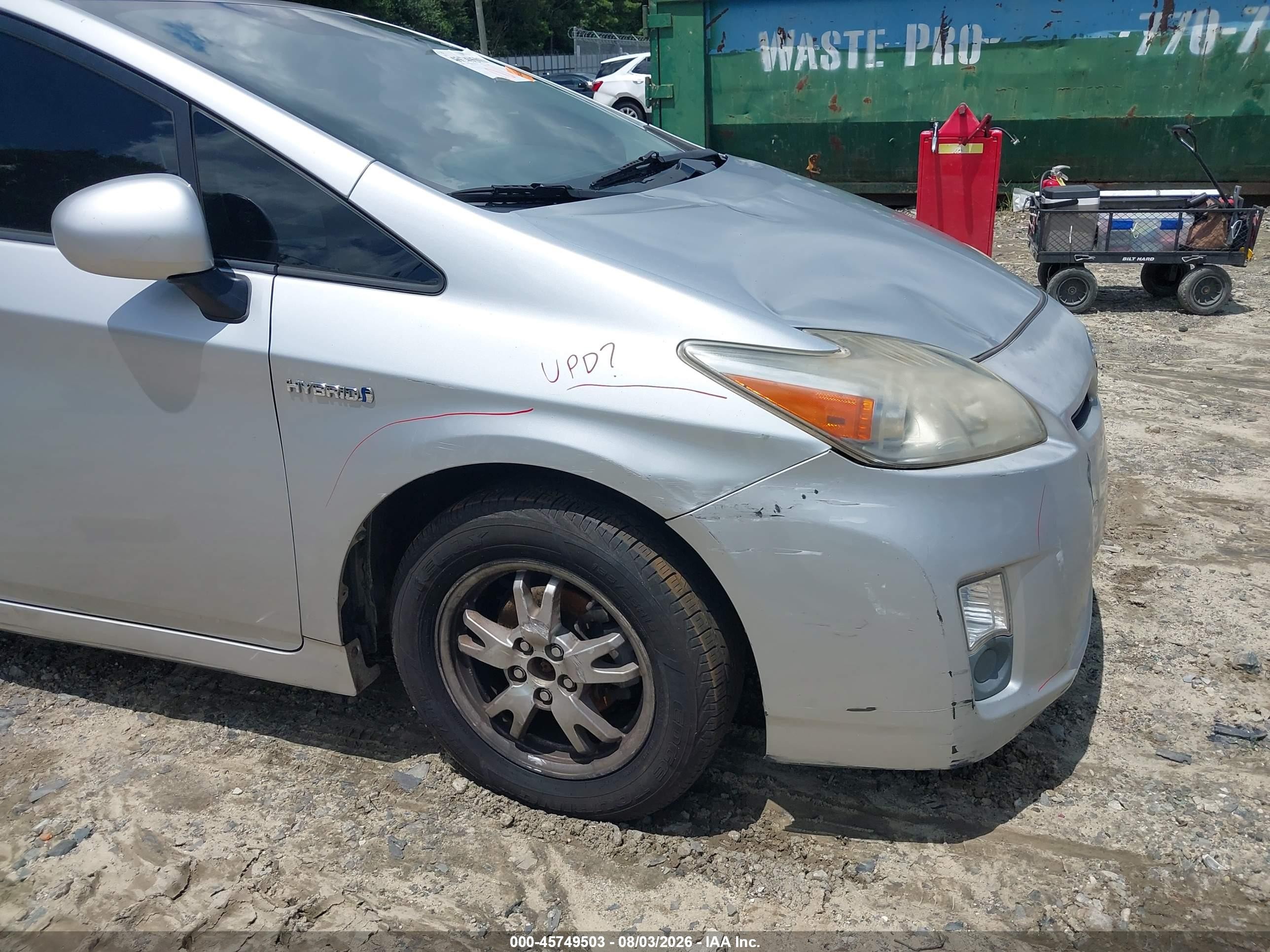 2011 Toyota Prius Four Silver vin: JTDKN3DU5B0266836