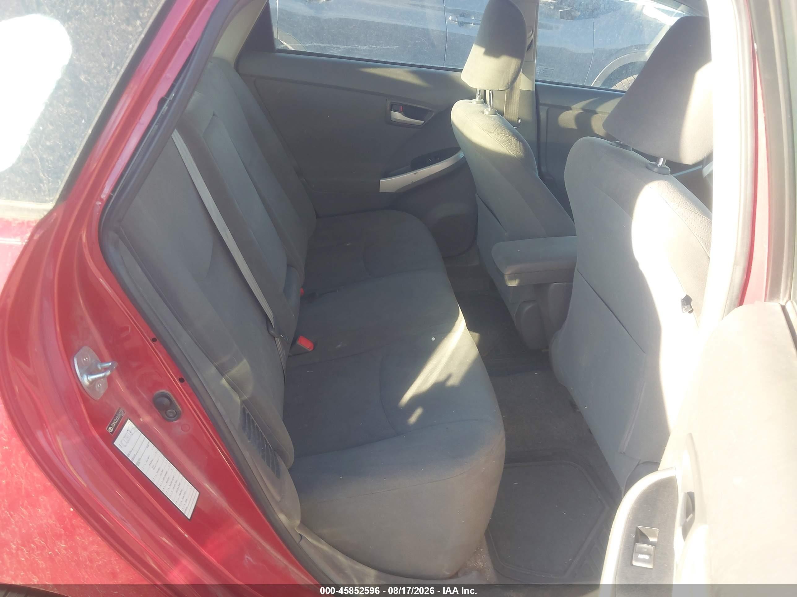 2011 Toyota Prius Two Red vin: JTDKN3DU5B0268702