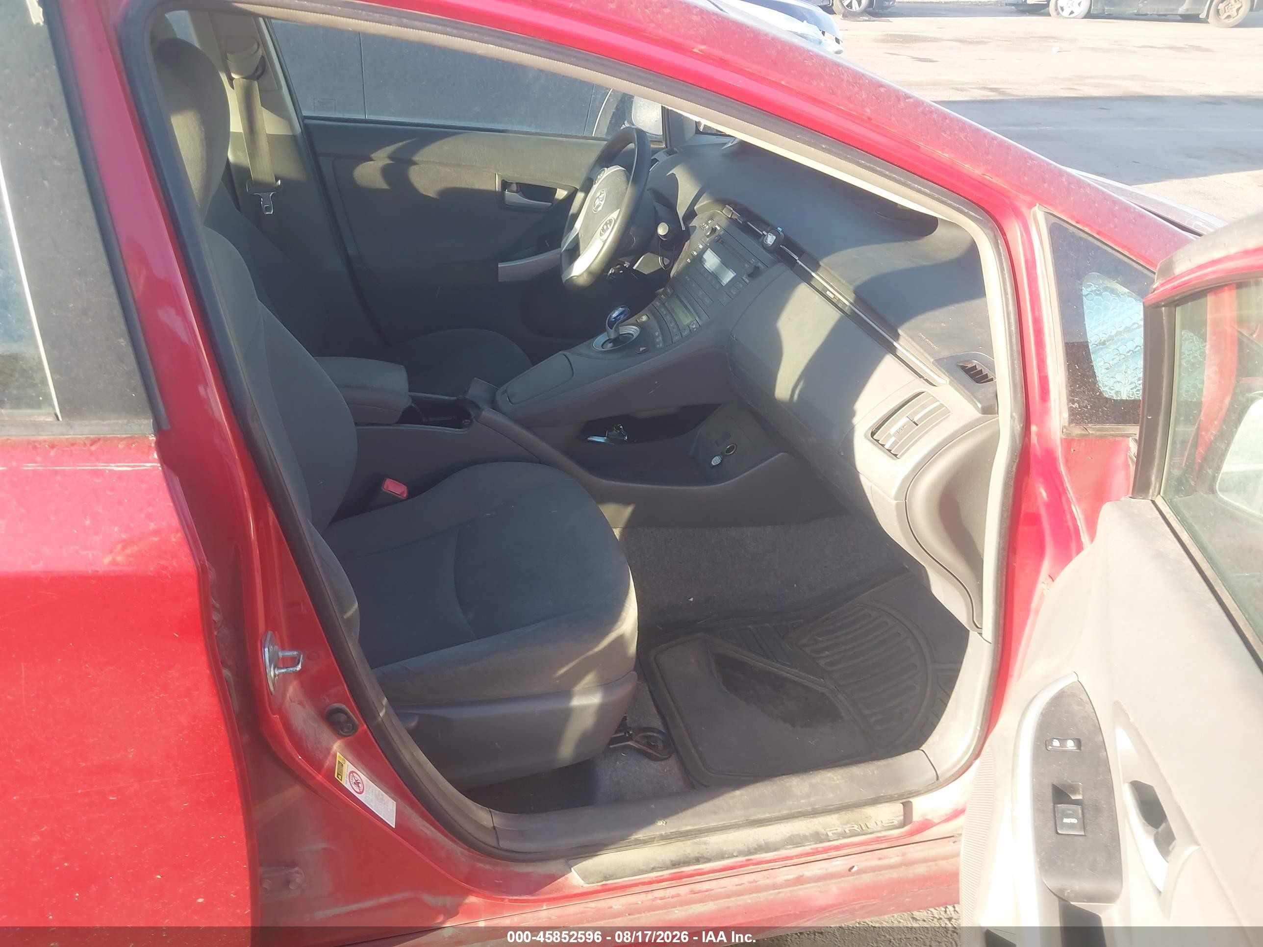 2011 Toyota Prius Two Red vin: JTDKN3DU5B0268702