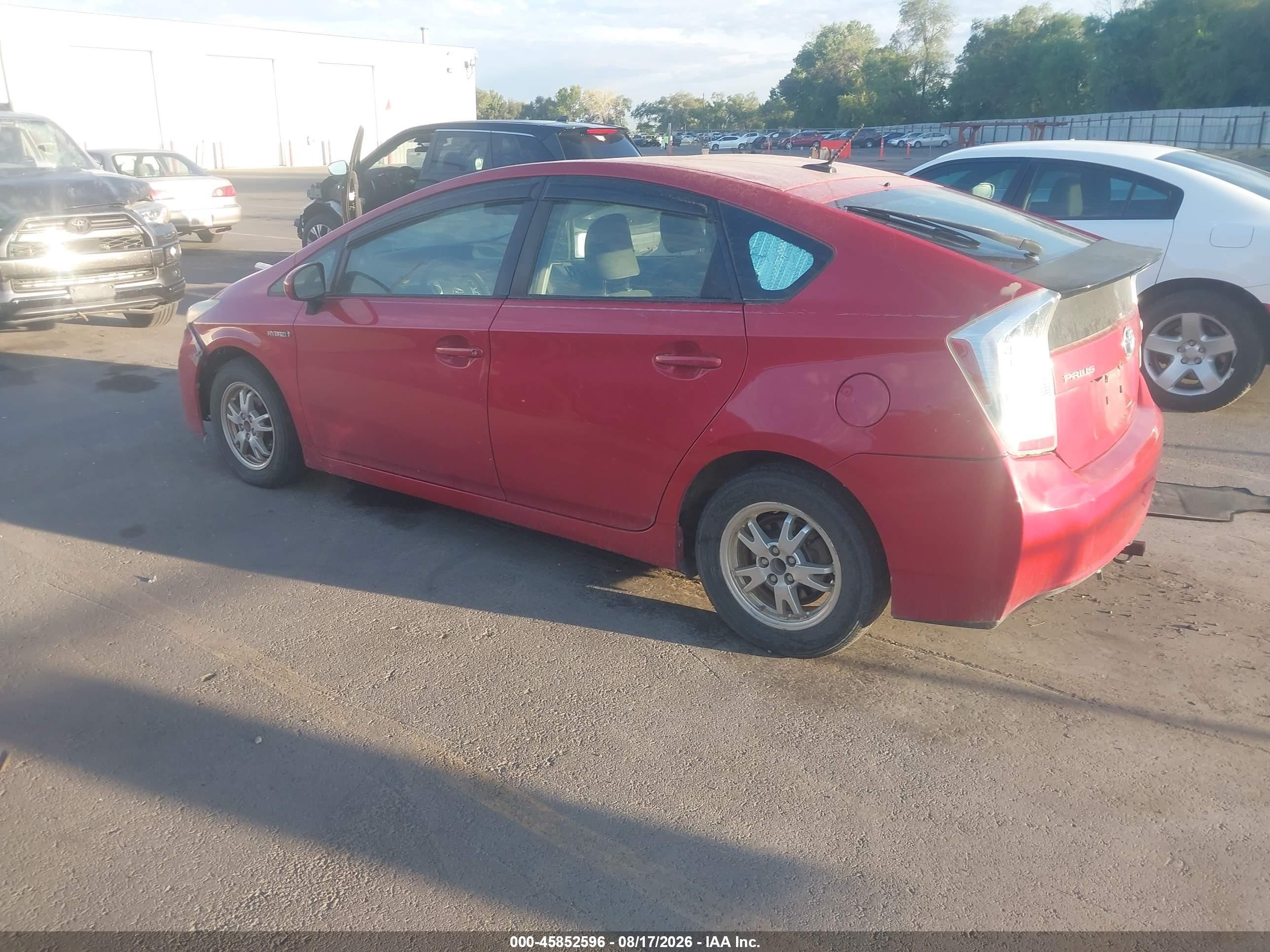 2011 Toyota Prius Two Red vin: JTDKN3DU5B0268702