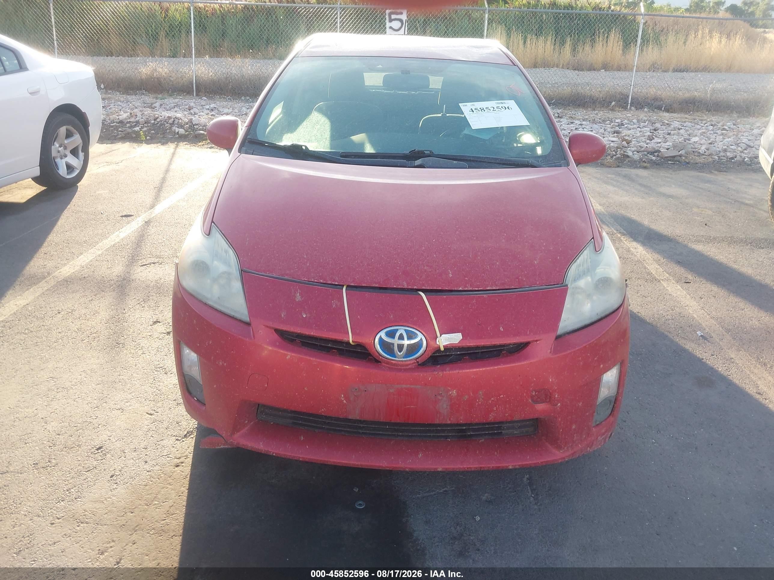 2011 Toyota Prius Two Red vin: JTDKN3DU5B0268702