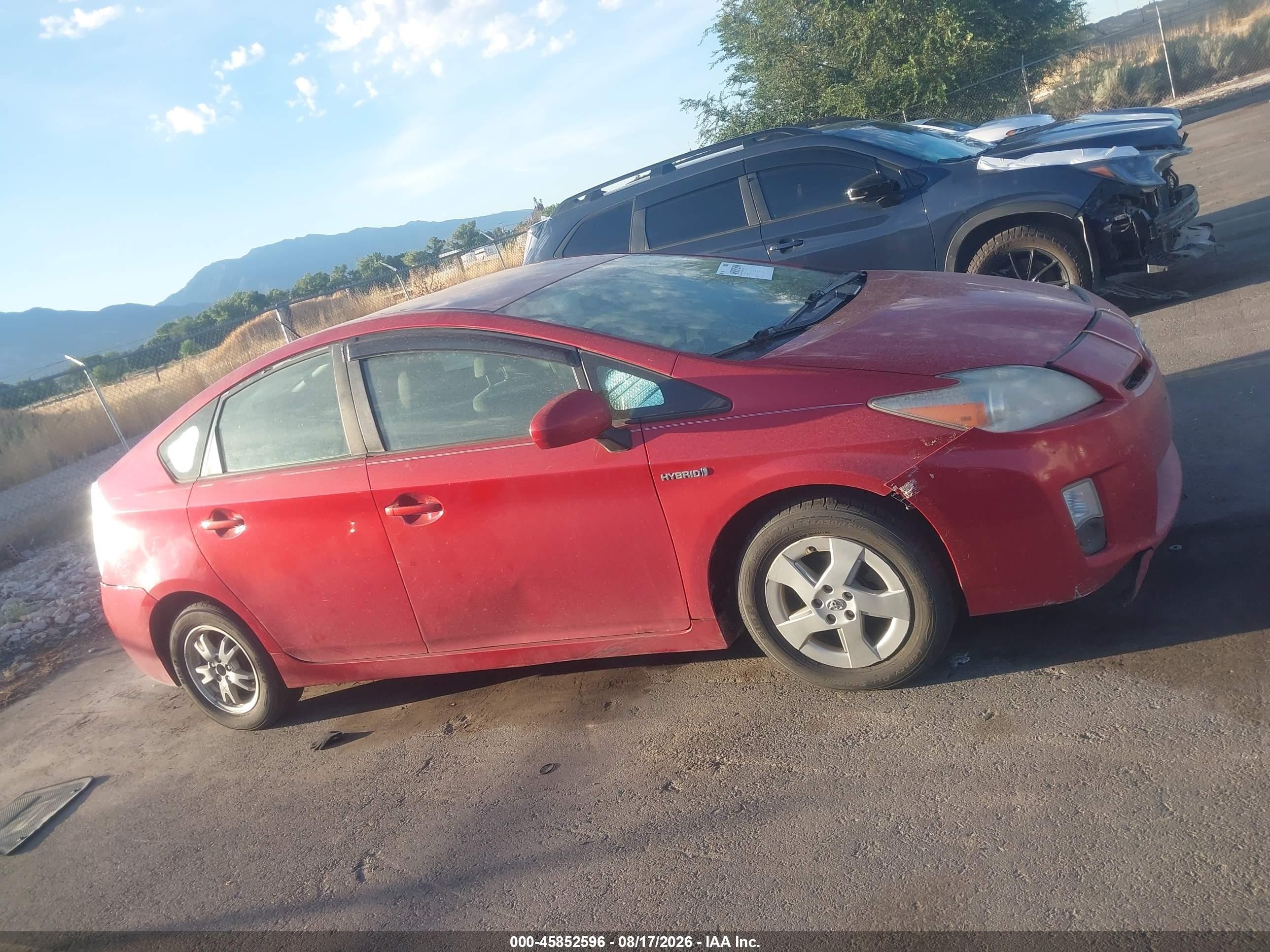 2011 Toyota Prius Two Red vin: JTDKN3DU5B0268702