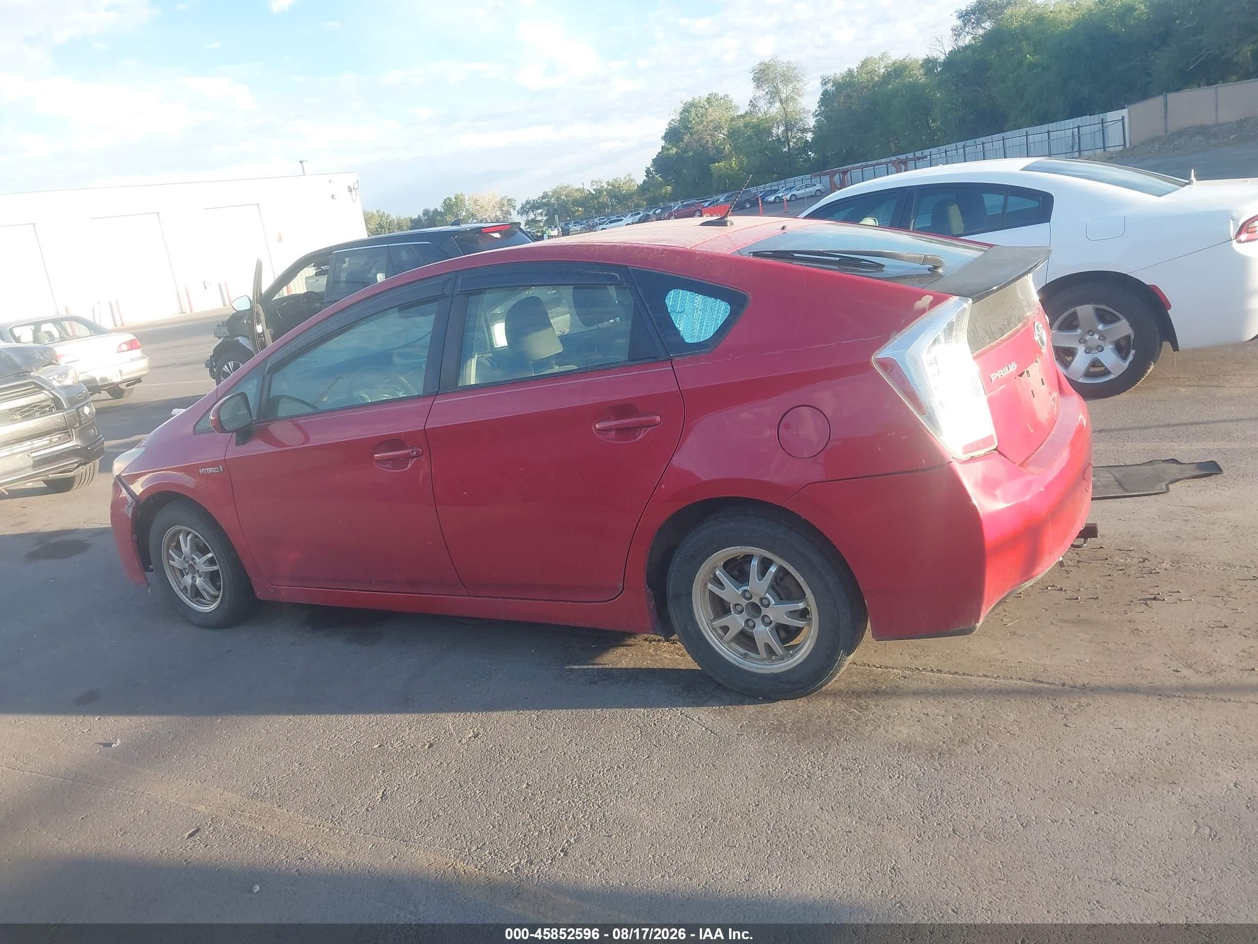 2011 Toyota Prius Two Red vin: JTDKN3DU5B0268702