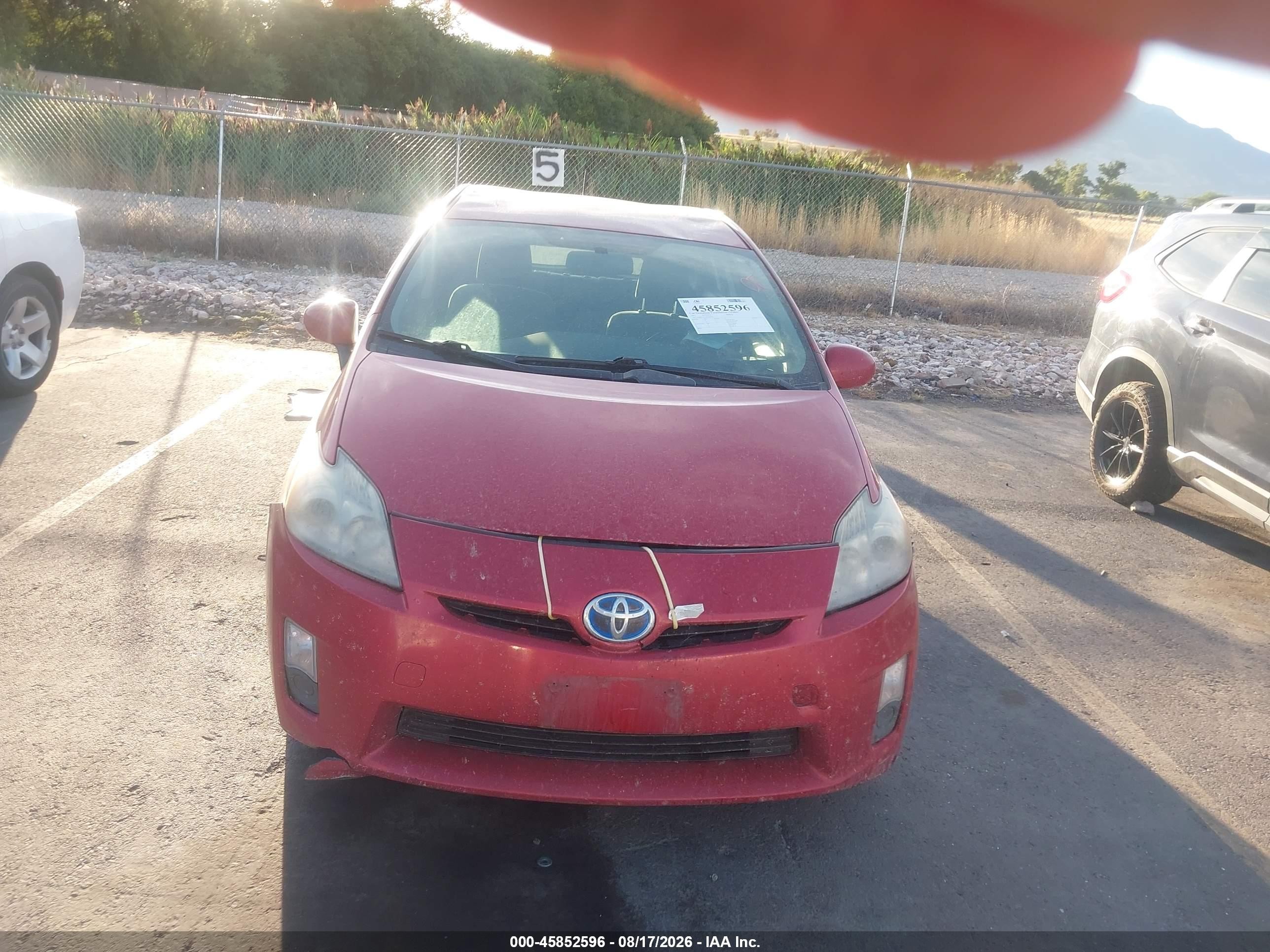 2011 Toyota Prius Two Red vin: JTDKN3DU5B0268702
