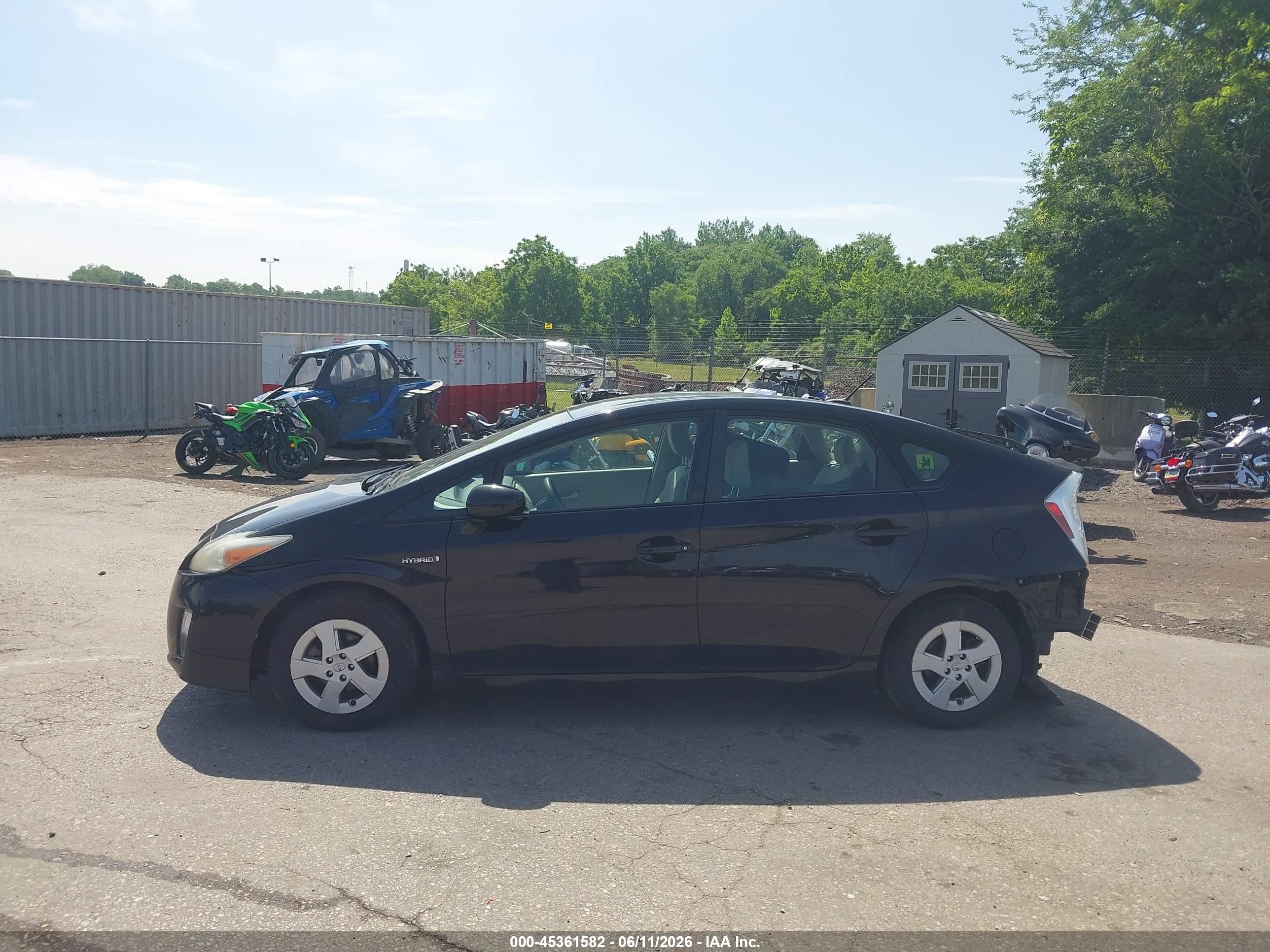 2011 Toyota Prius Two Black vin: JTDKN3DU5B0286035