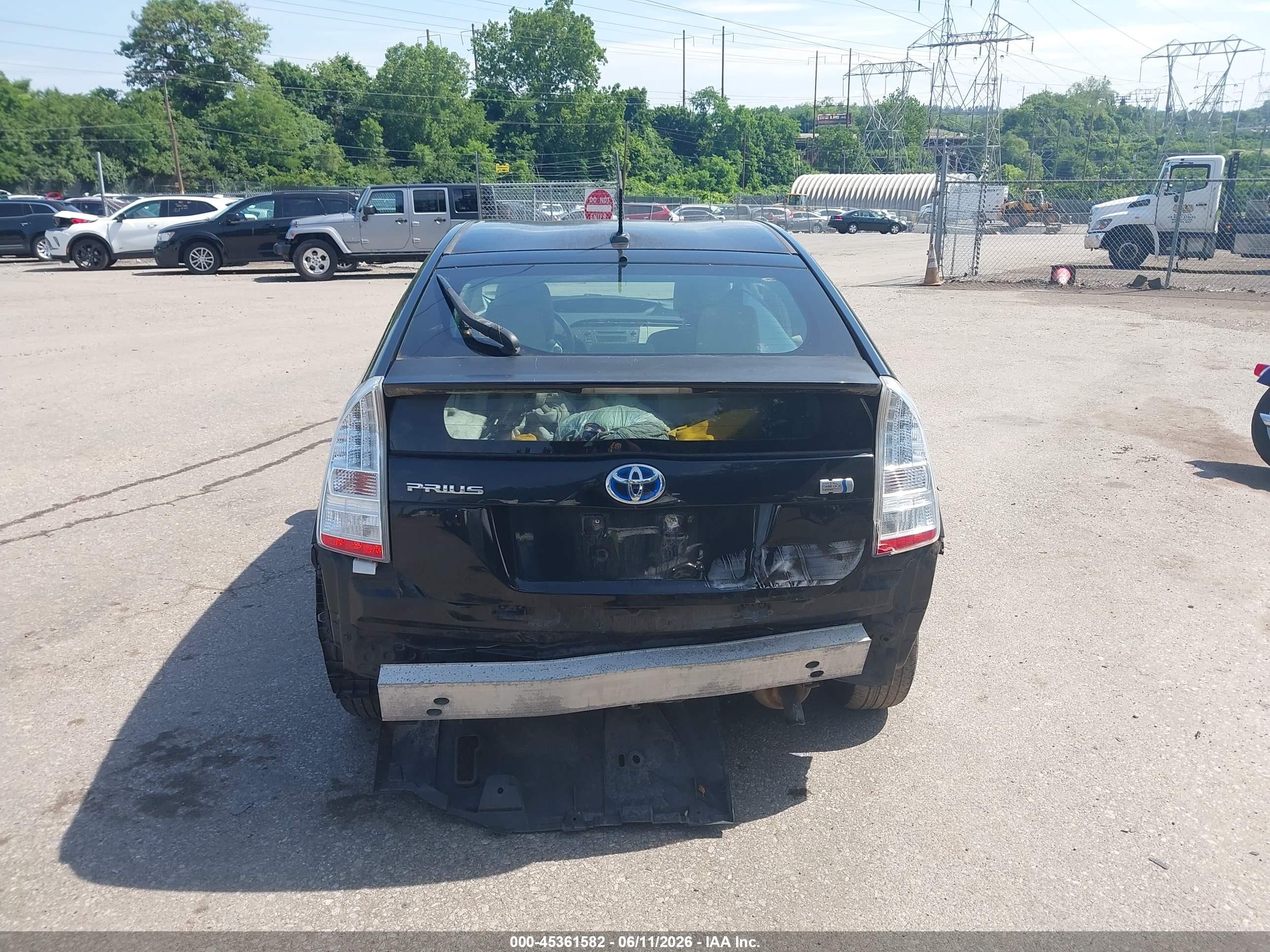 2011 Toyota Prius Two Black vin: JTDKN3DU5B0286035
