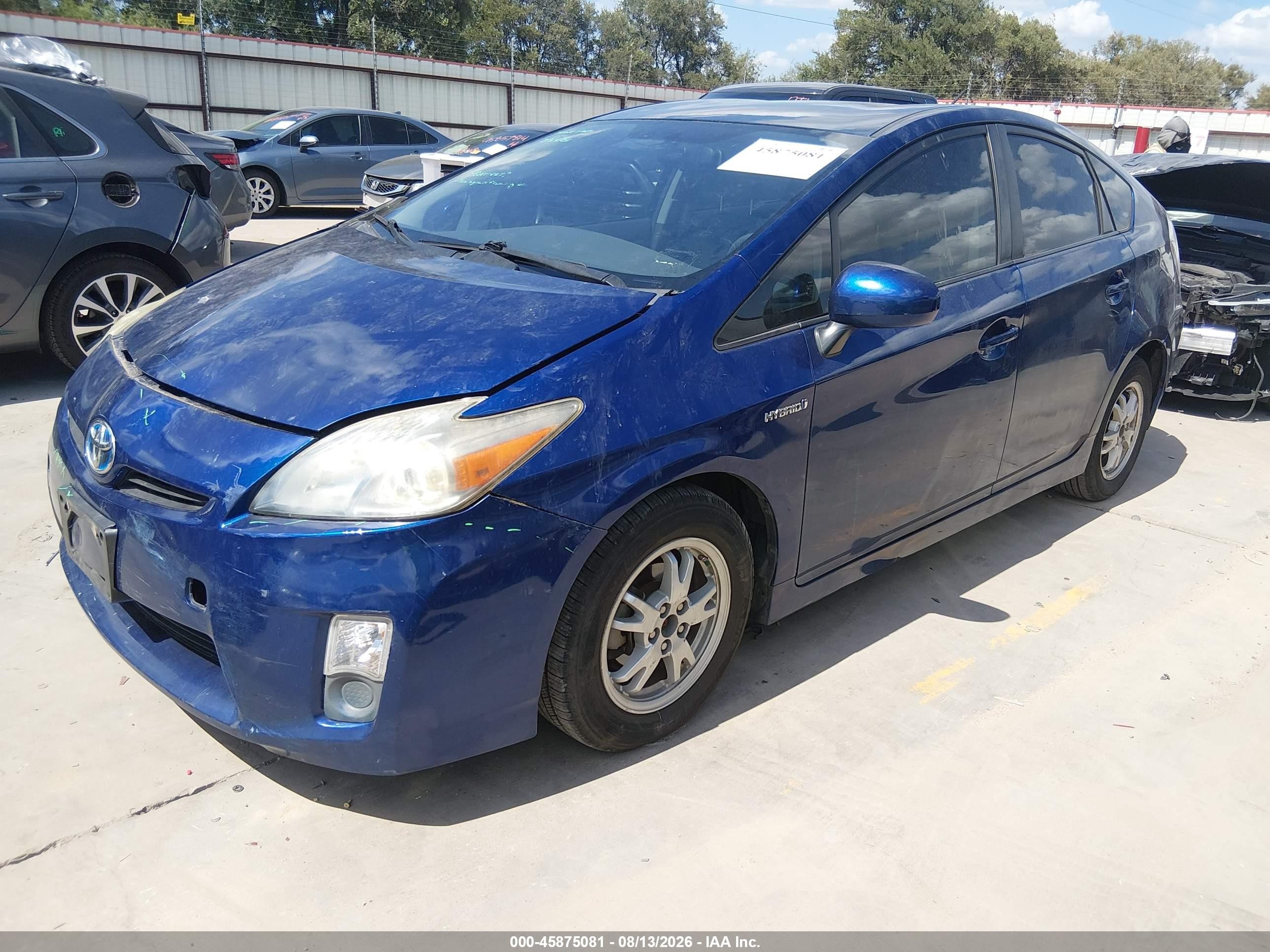 2011 Toyota Prius Two Blue vin: JTDKN3DU5B0310706
