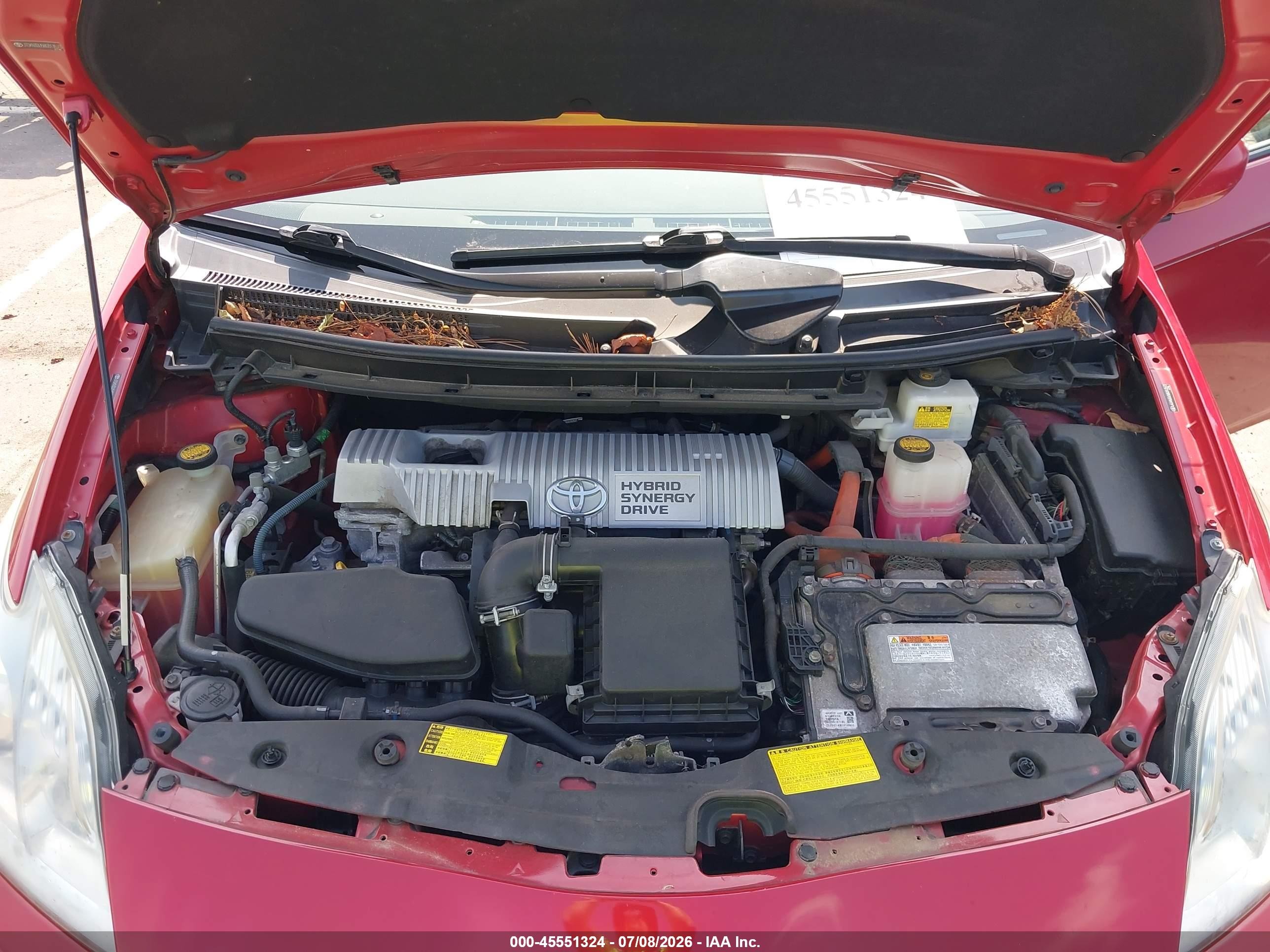 2011 Toyota Prius Four Red vin: JTDKN3DU5B0313573