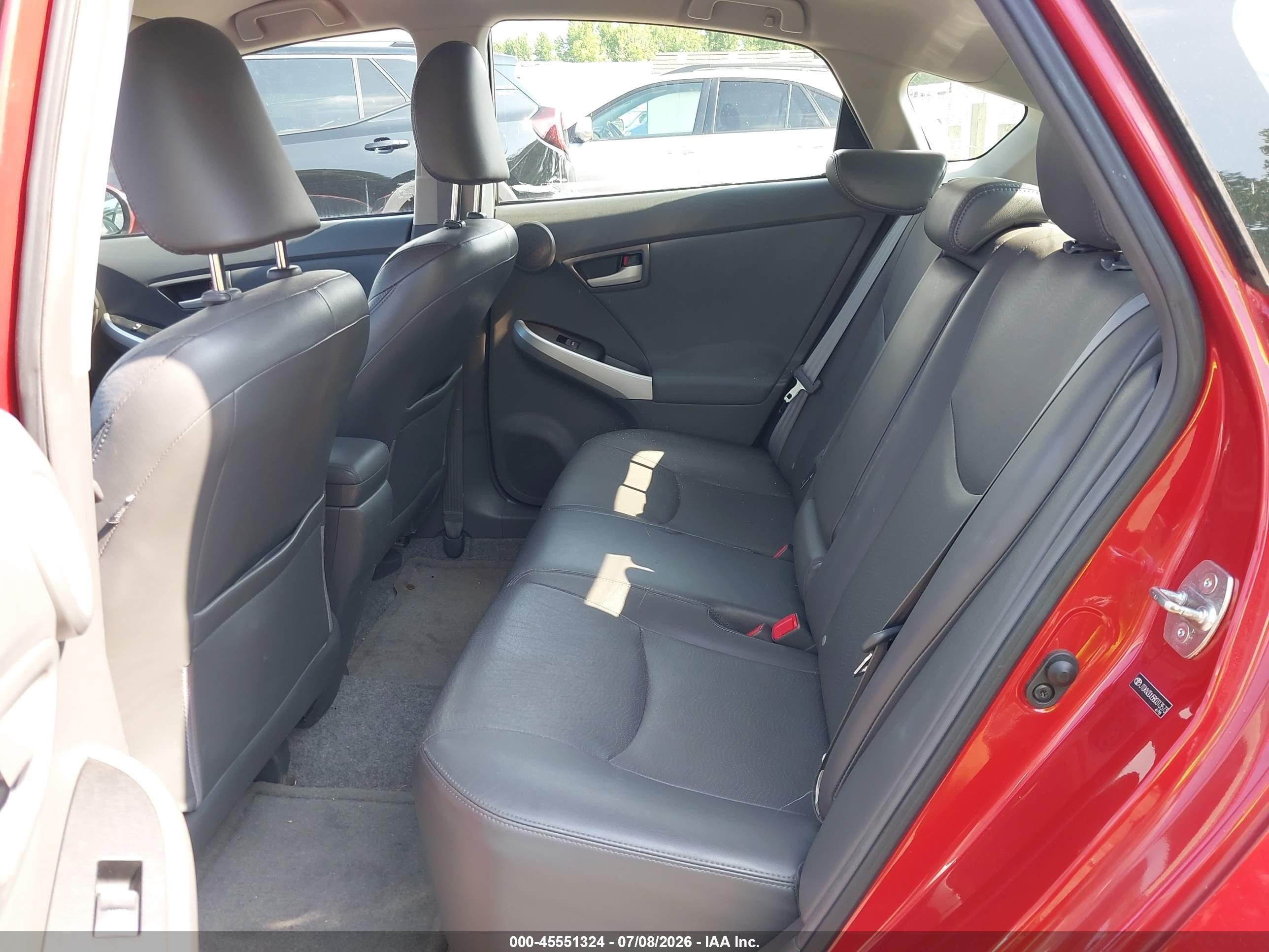 2011 Toyota Prius Four Red vin: JTDKN3DU5B0313573