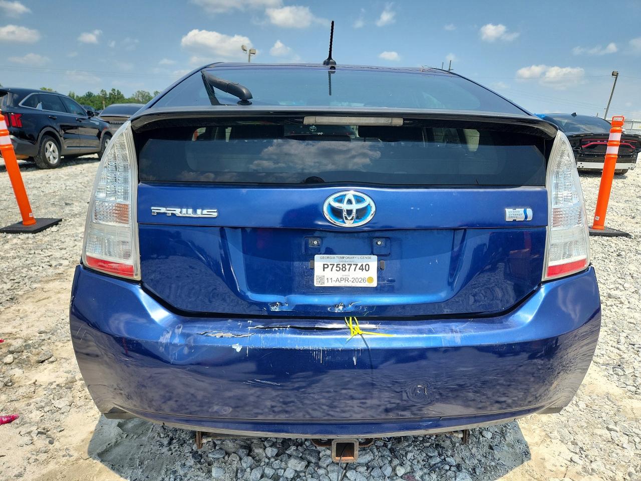 2011 Toyota Prius Two Blue vin: JTDKN3DU5B1365182