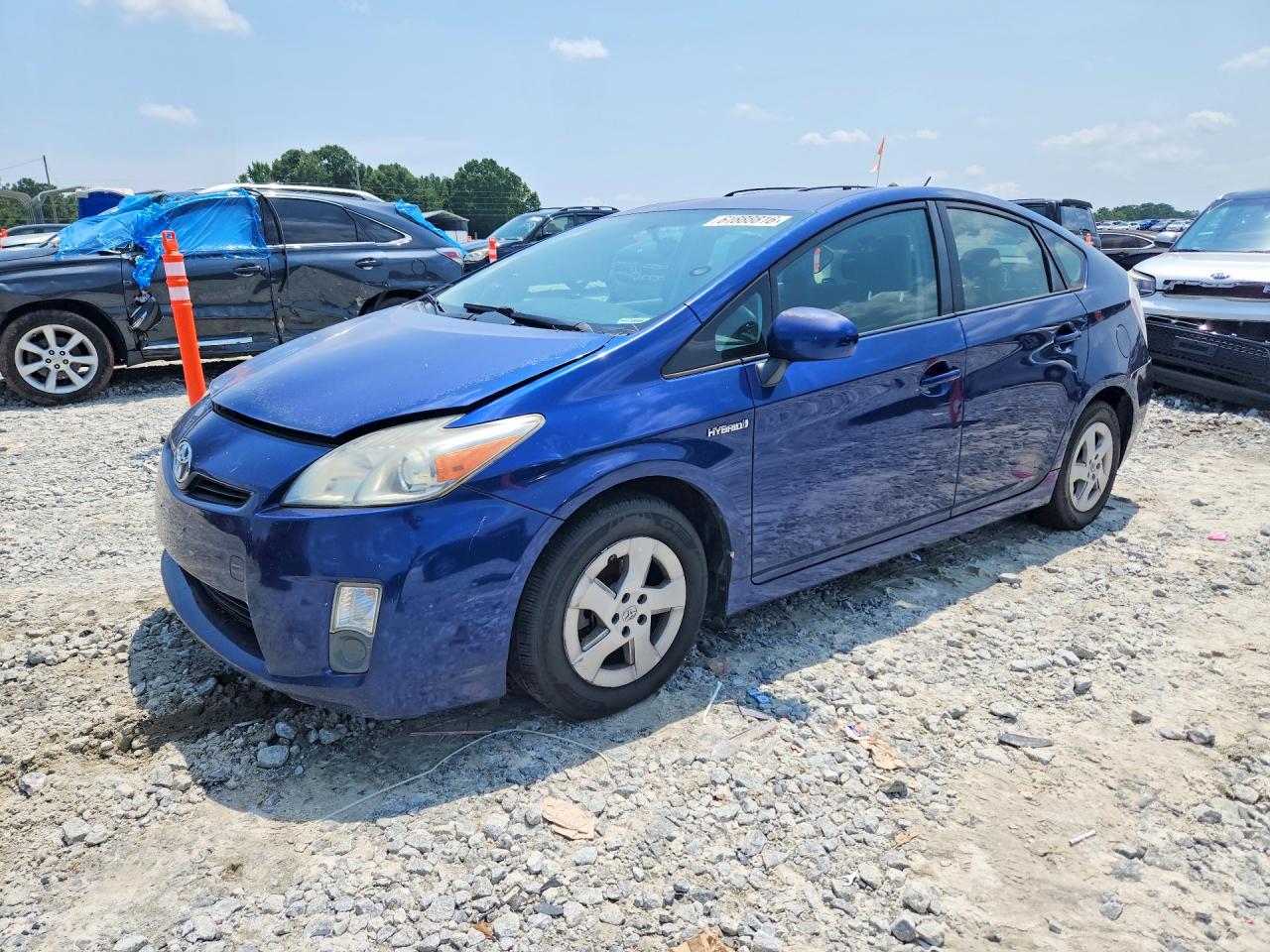 2011 Toyota Prius Two Синий vin: JTDKN3DU5B1365182