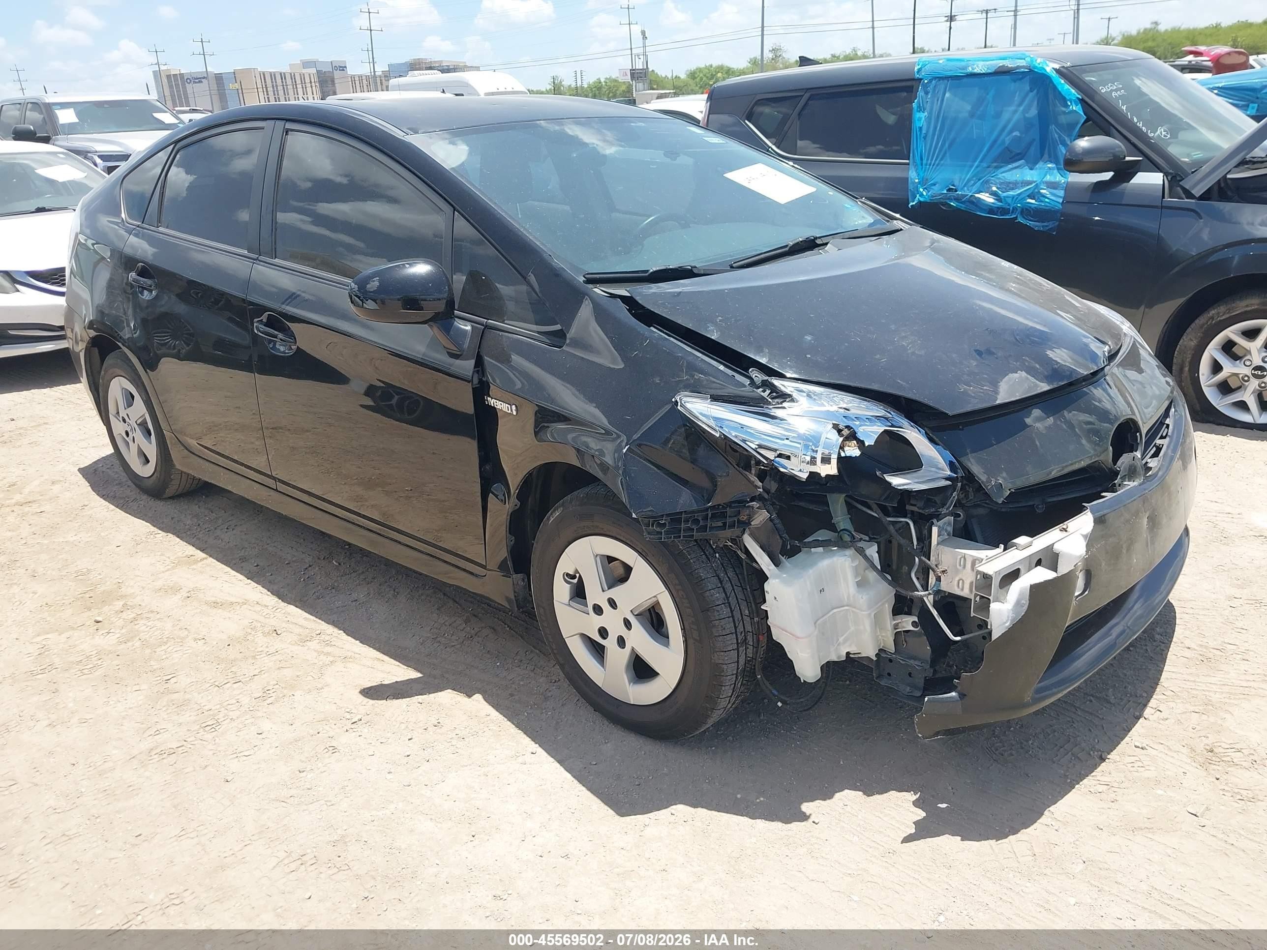 2011 Toyota Prius Two Черный vin: JTDKN3DU5B1365389