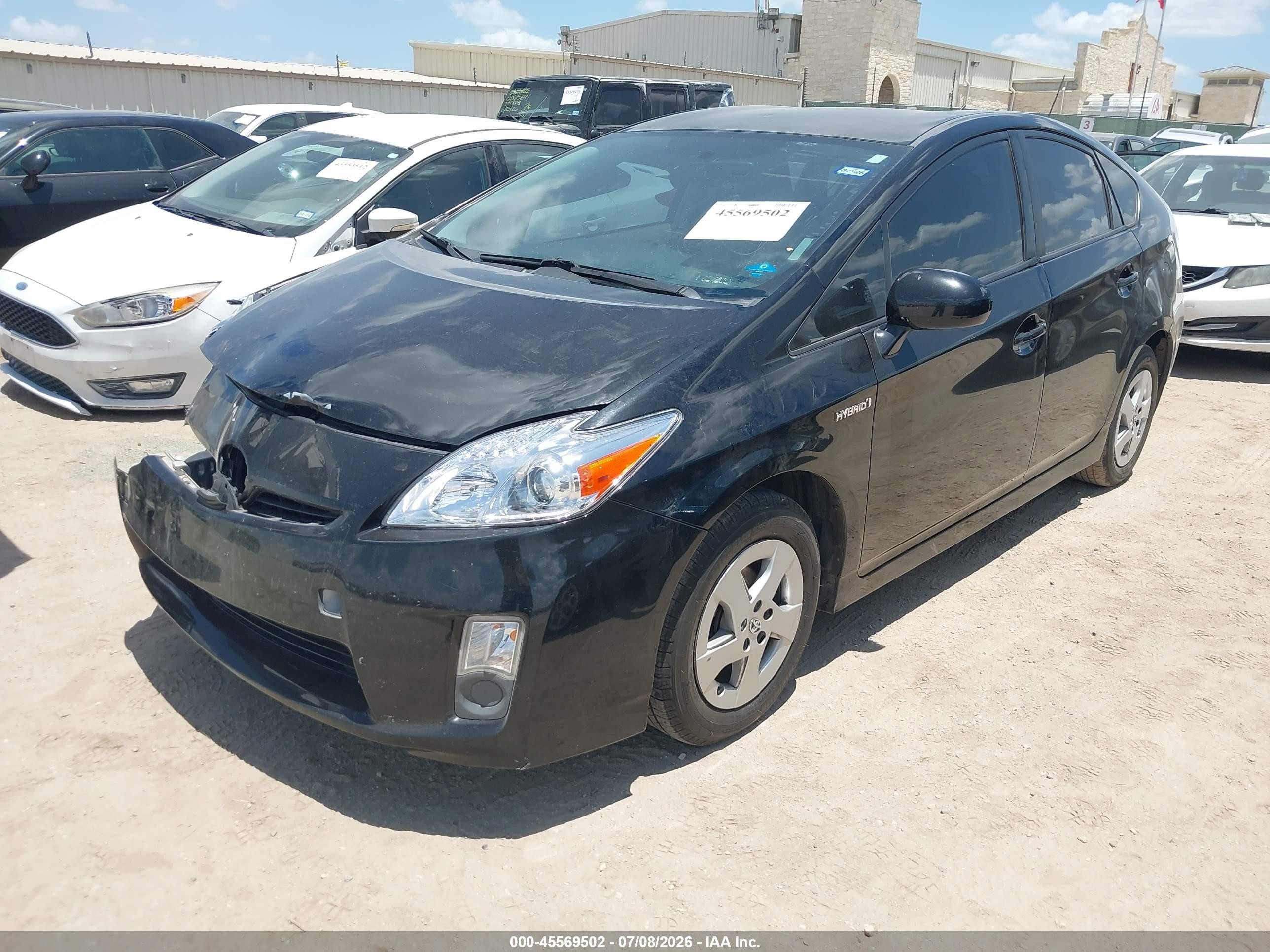 2011 Toyota Prius Two Black vin: JTDKN3DU5B1365389
