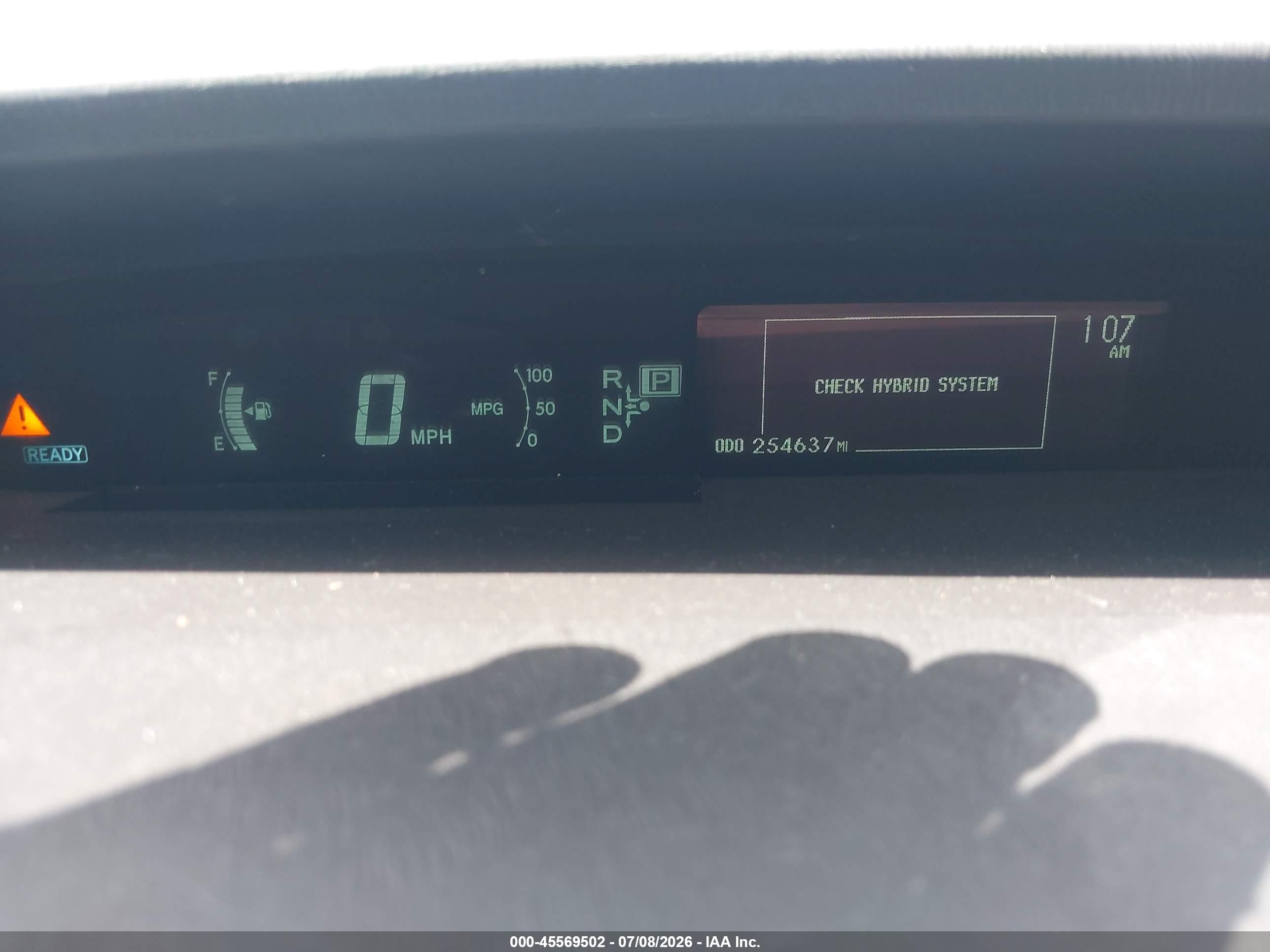 2011 Toyota Prius Two Black vin: JTDKN3DU5B1365389
