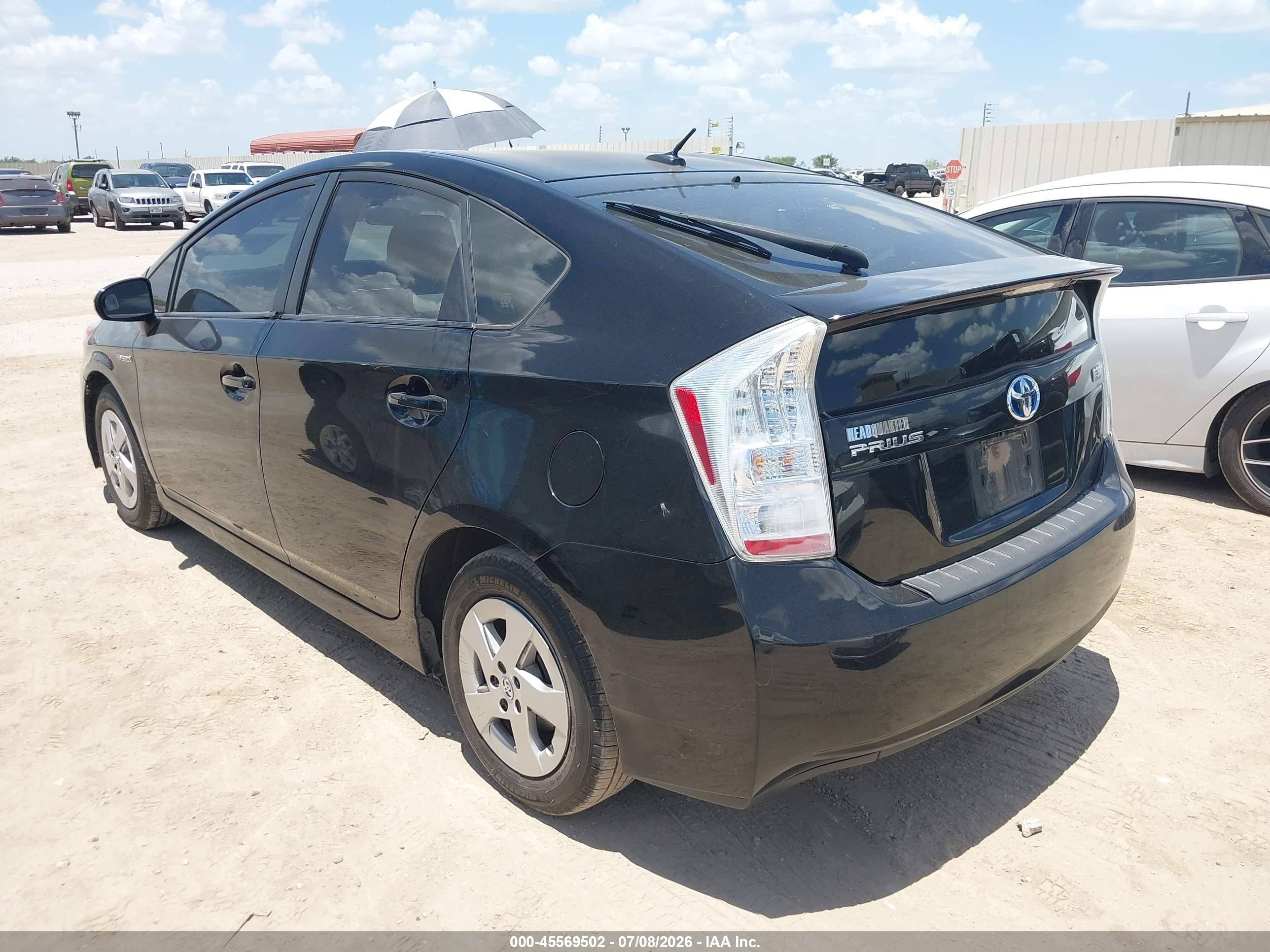 2011 Toyota Prius Two Black vin: JTDKN3DU5B1365389