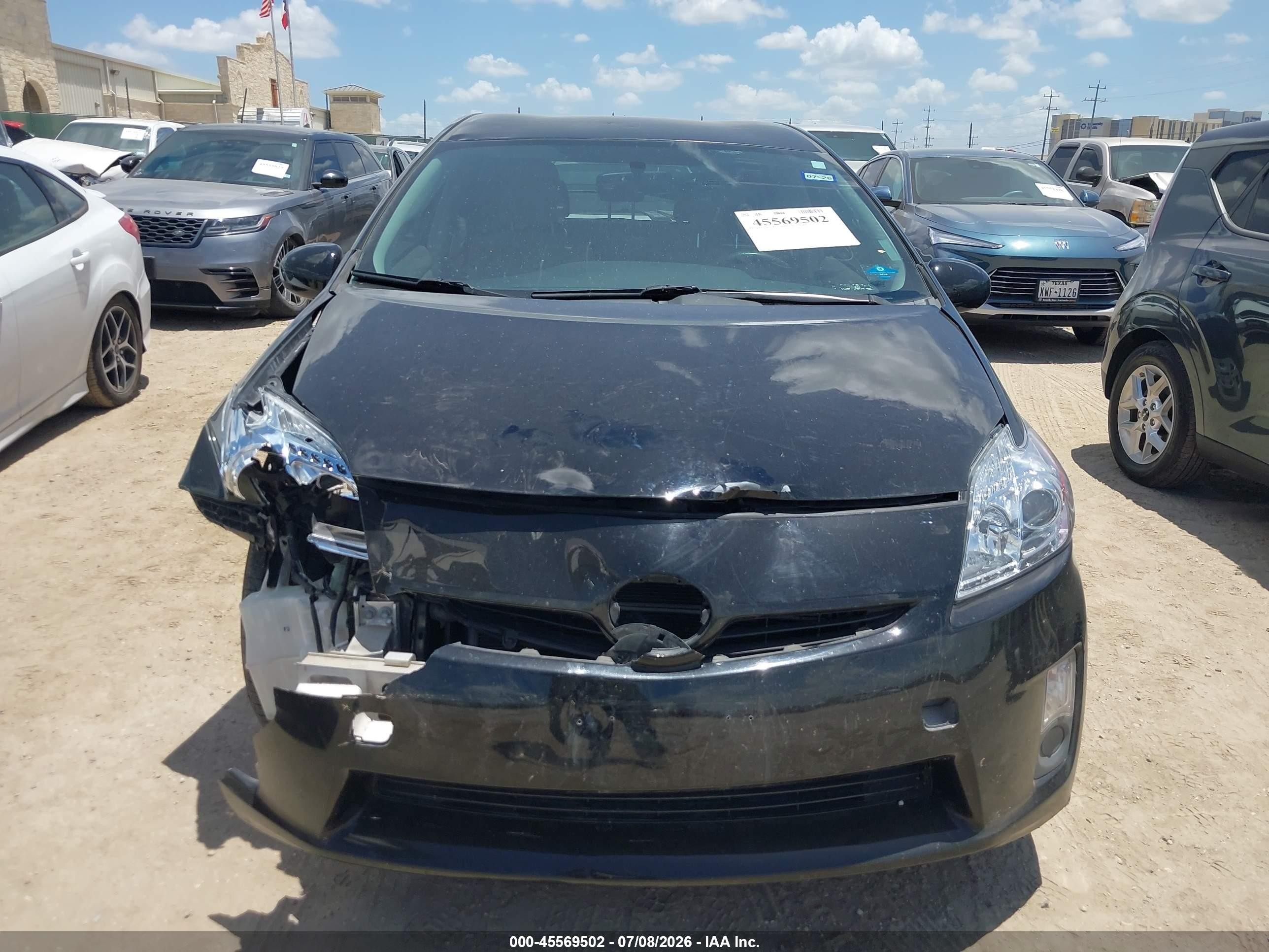 2011 Toyota Prius Two Black vin: JTDKN3DU5B1365389