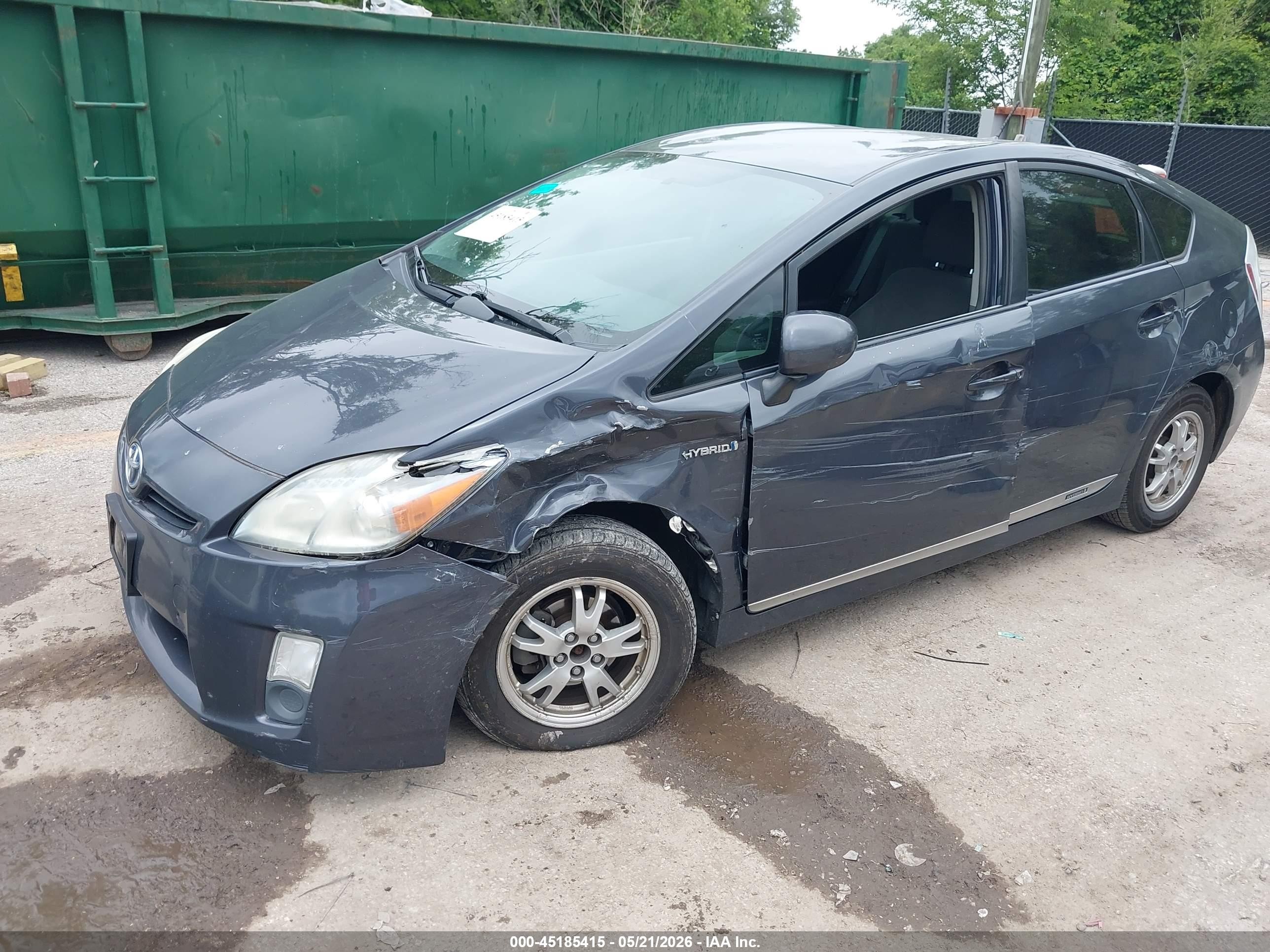 2011 Toyota Prius Three Gray vin: JTDKN3DU5B1374433