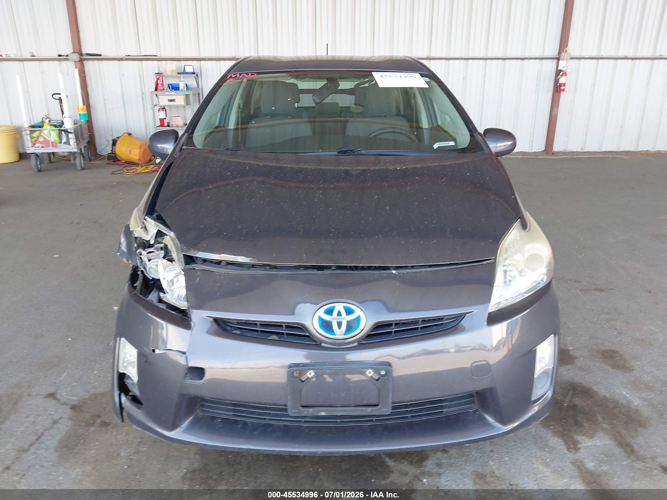 2011 Toyota Prius Three Gray vin: JTDKN3DU5B1394875