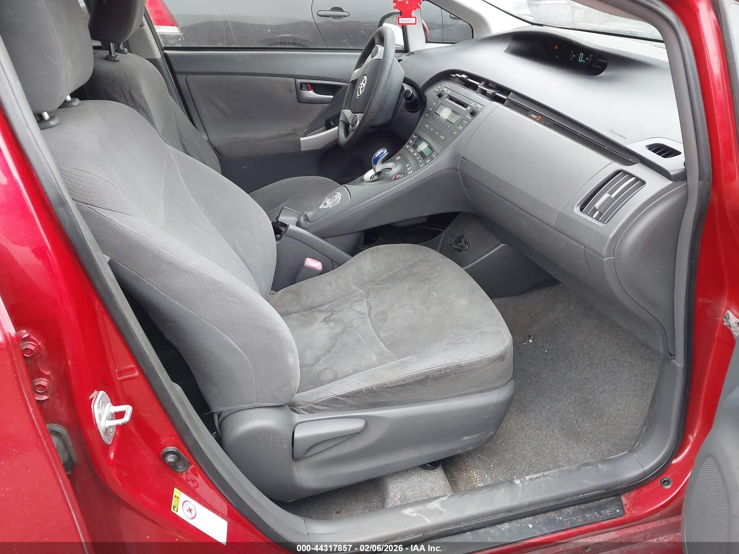 2011 Toyota Prius Two Red vin: JTDKN3DU5B1412517