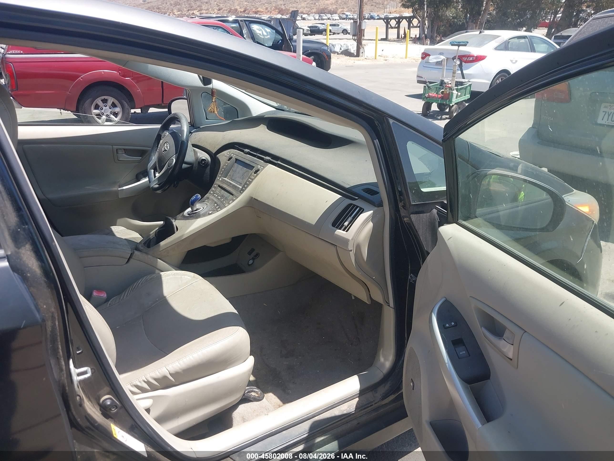 2011 Toyota Prius Four Black vin: JTDKN3DU5B1457568