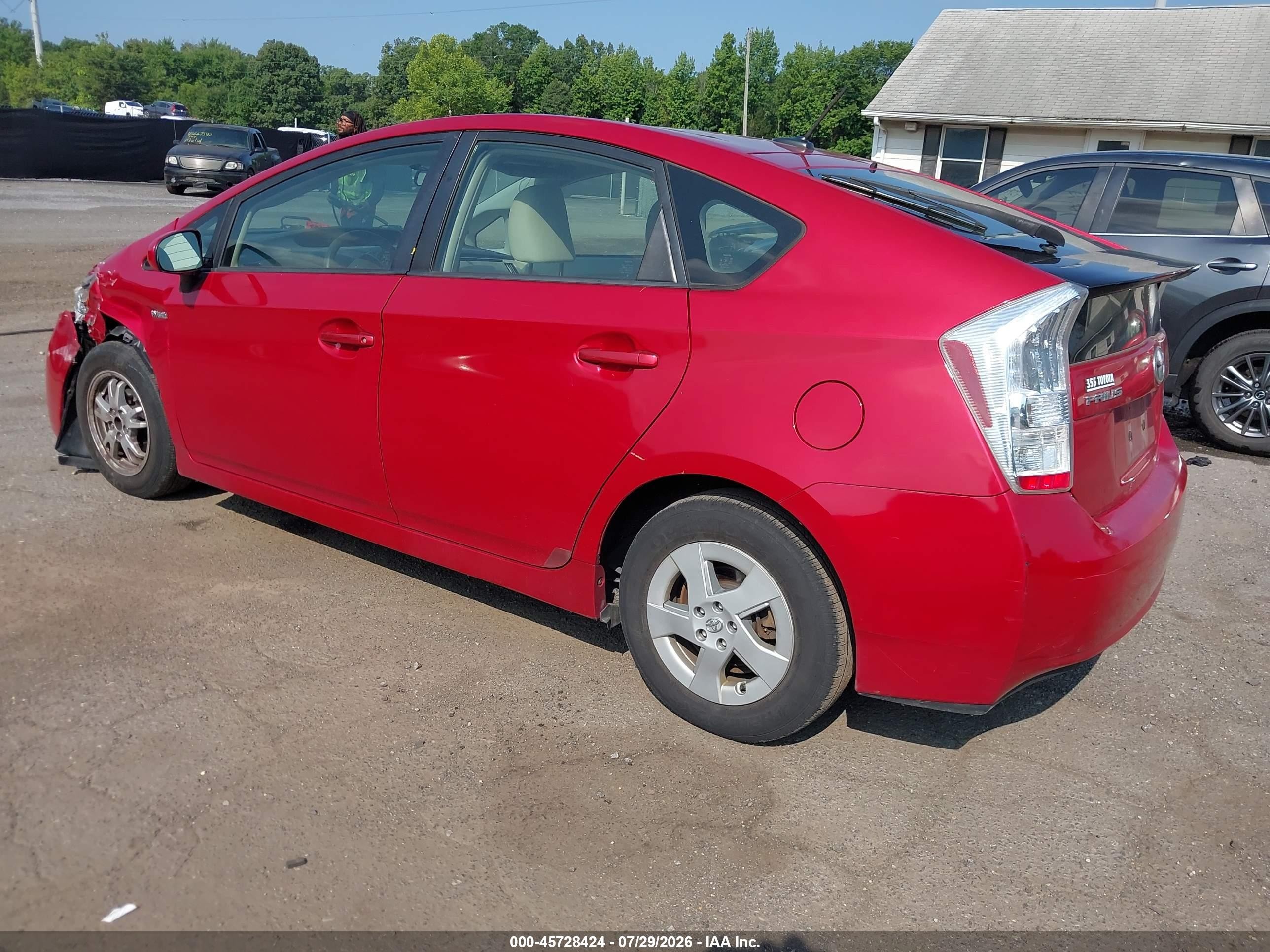 2011 Toyota Prius Two Red vin: JTDKN3DU5B1473589