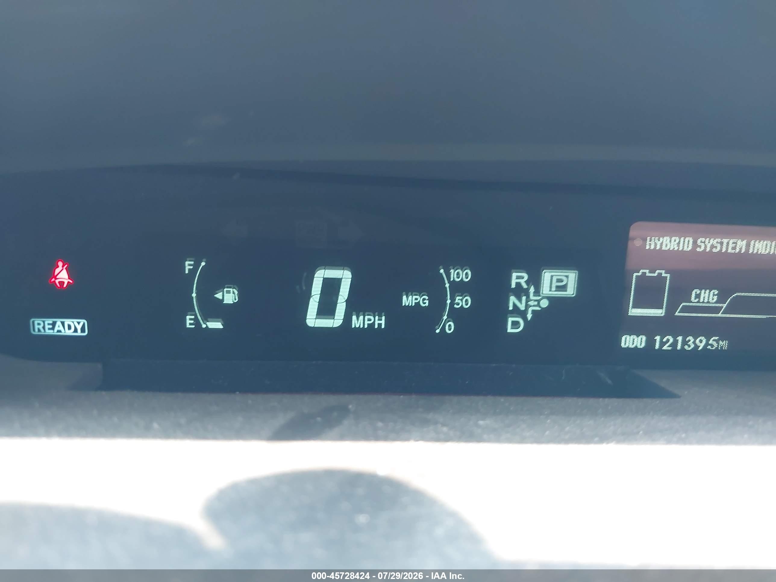 2011 Toyota Prius Two Red vin: JTDKN3DU5B1473589