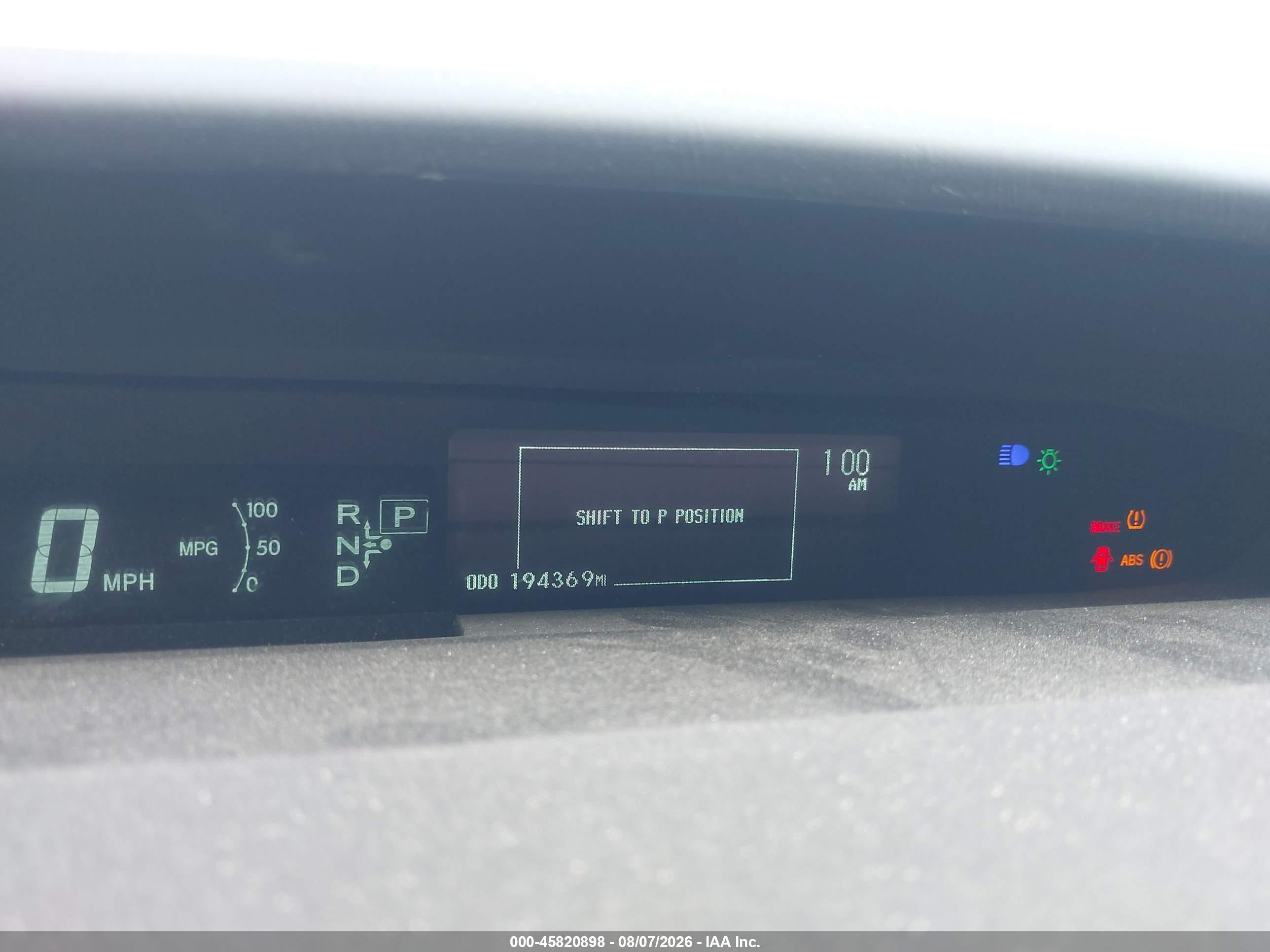 2011 Toyota Prius Two Silver vin: JTDKN3DU5B1474046