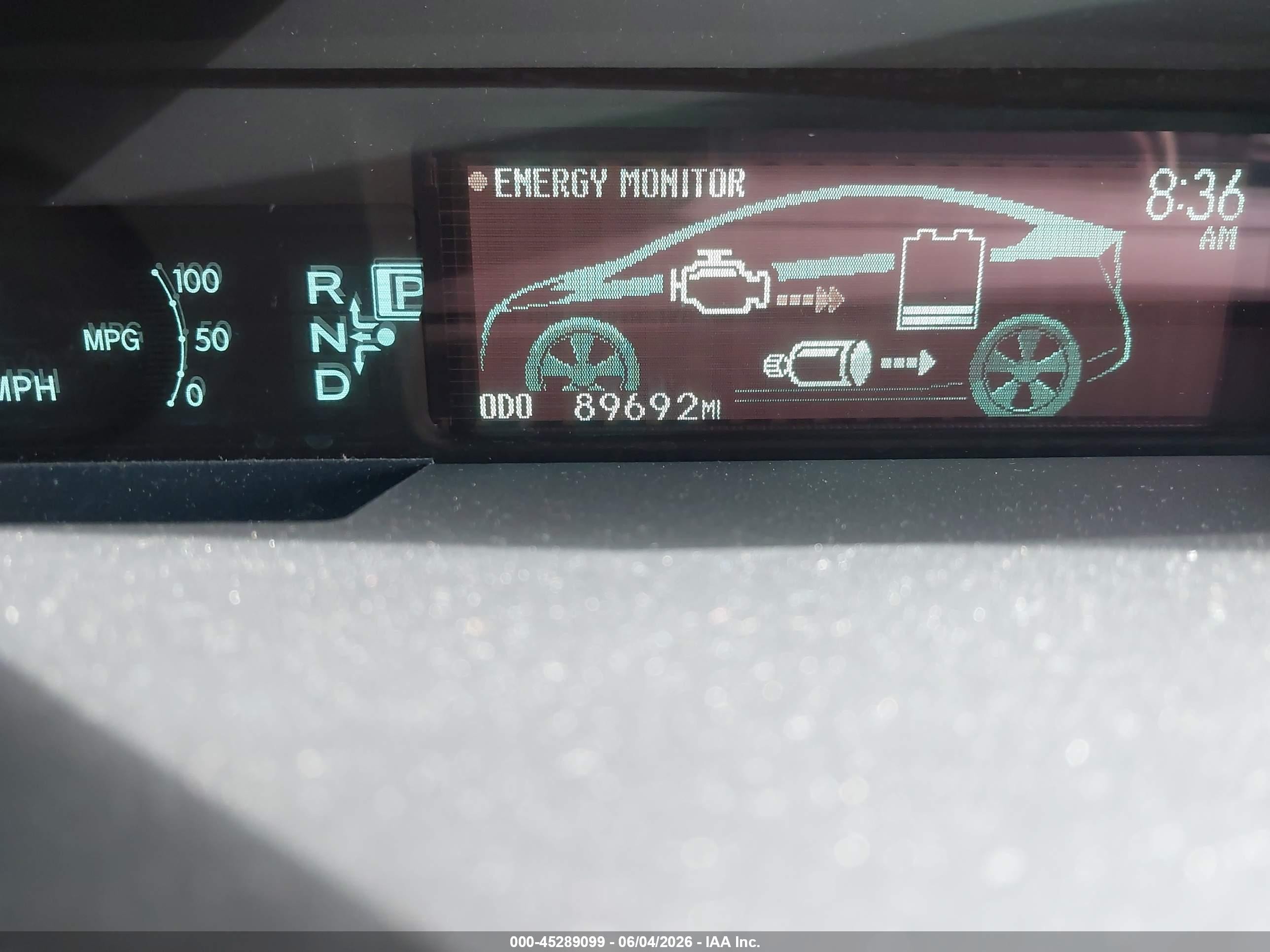 2011 Toyota Prius Two Gray vin: JTDKN3DU5B5286295