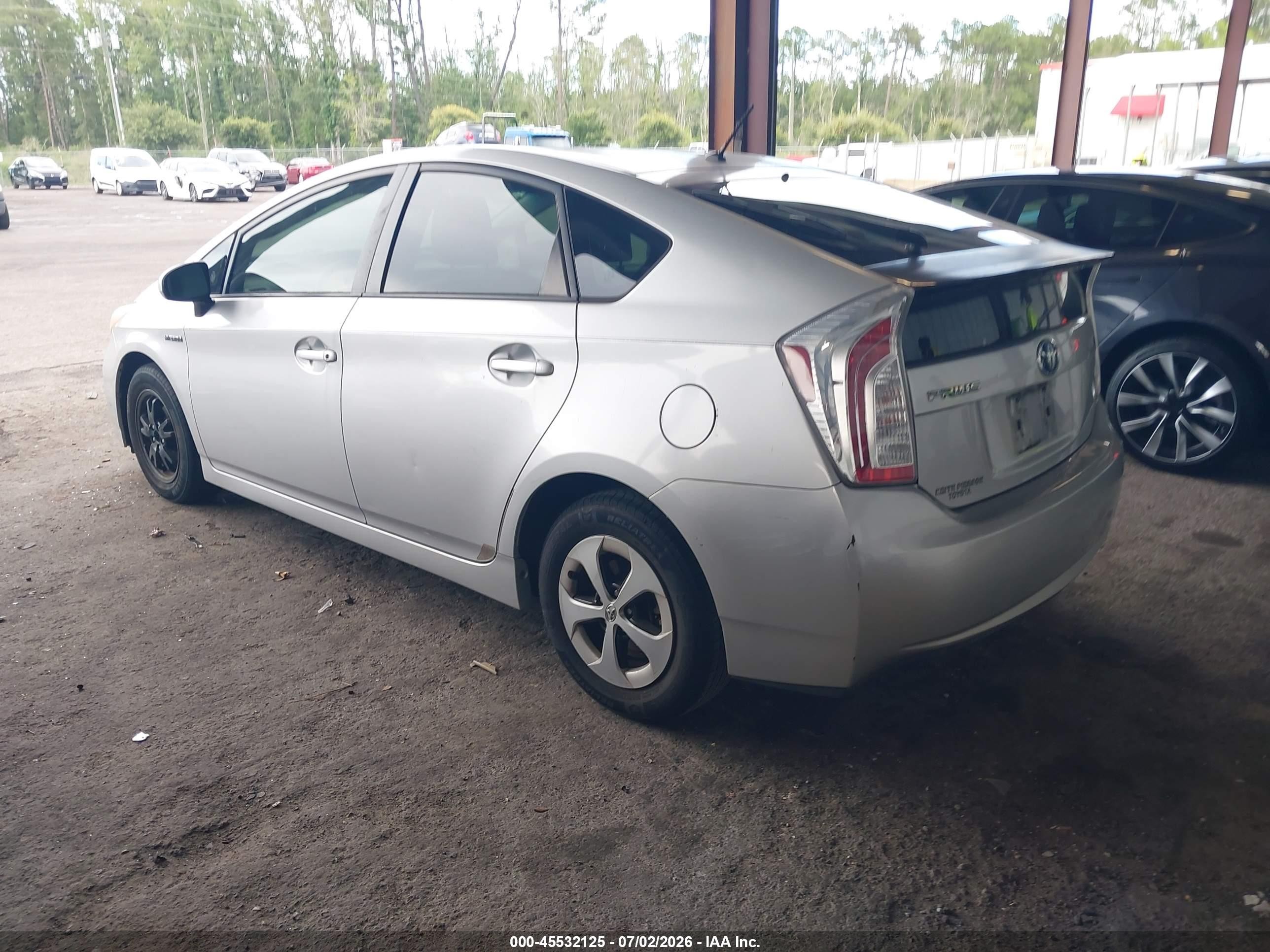 2012 Toyota Prius Two Silver vin: JTDKN3DU5C1479992