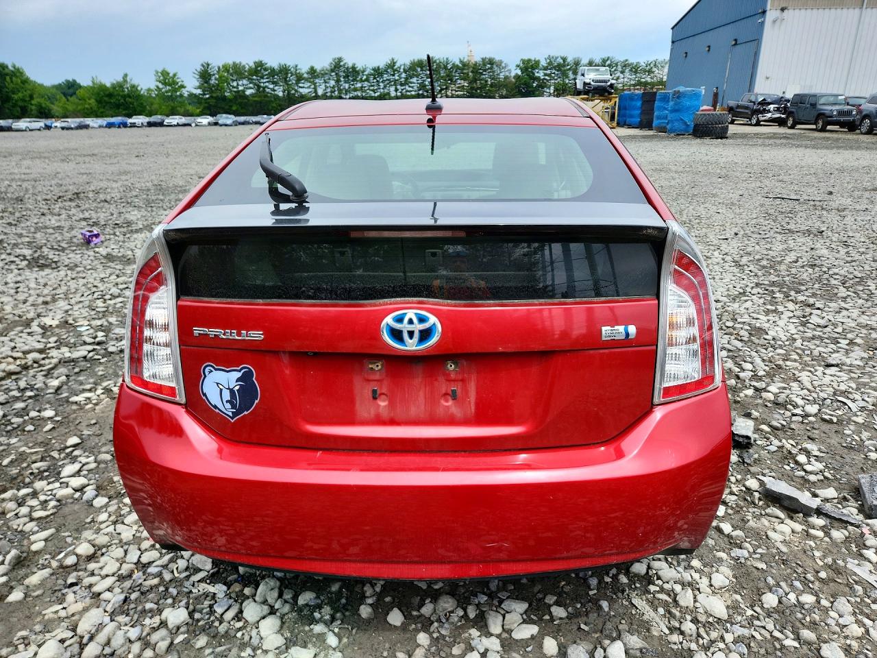 2012 Toyota Prius Three Red vin: JTDKN3DU5C1495027