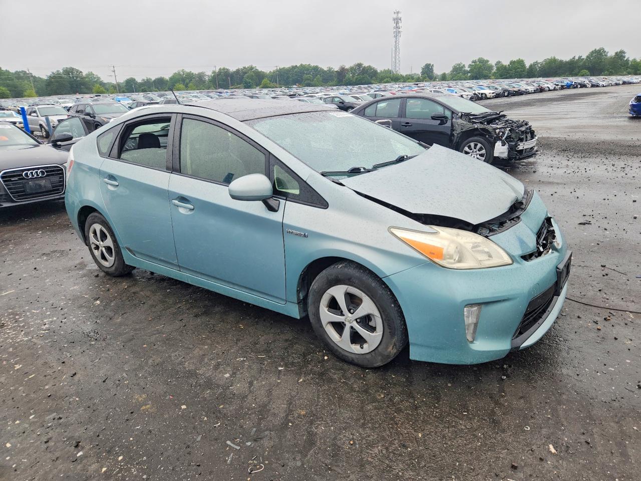 2012 Toyota Prius Four Teal vin: JTDKN3DU5C1521240