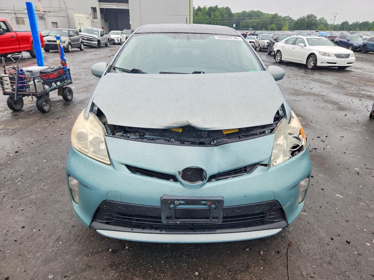 2012 Toyota Prius Four Teal vin: JTDKN3DU5C1521240