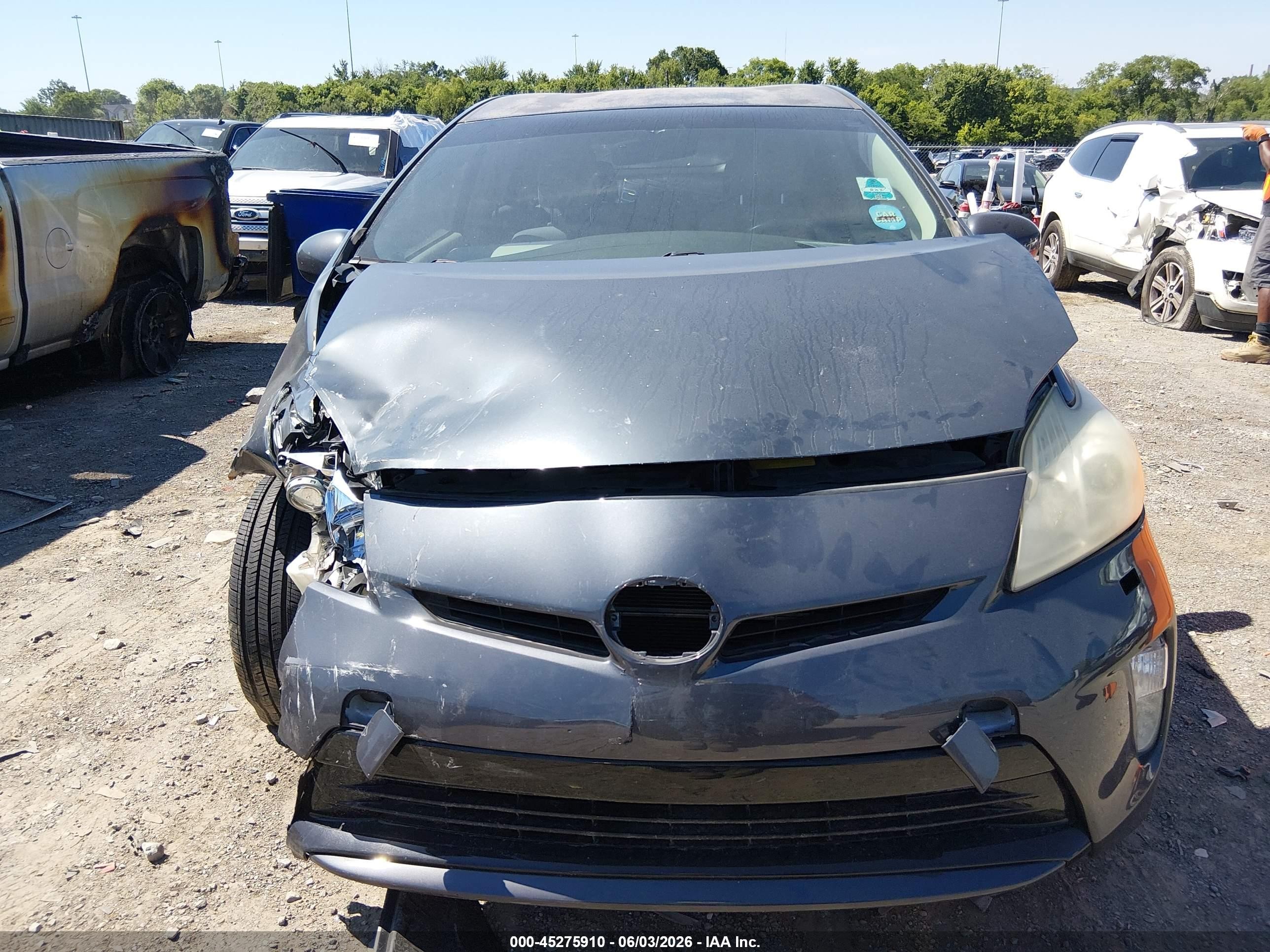 2012 Toyota Prius Two Gray vin: JTDKN3DU5C1527345