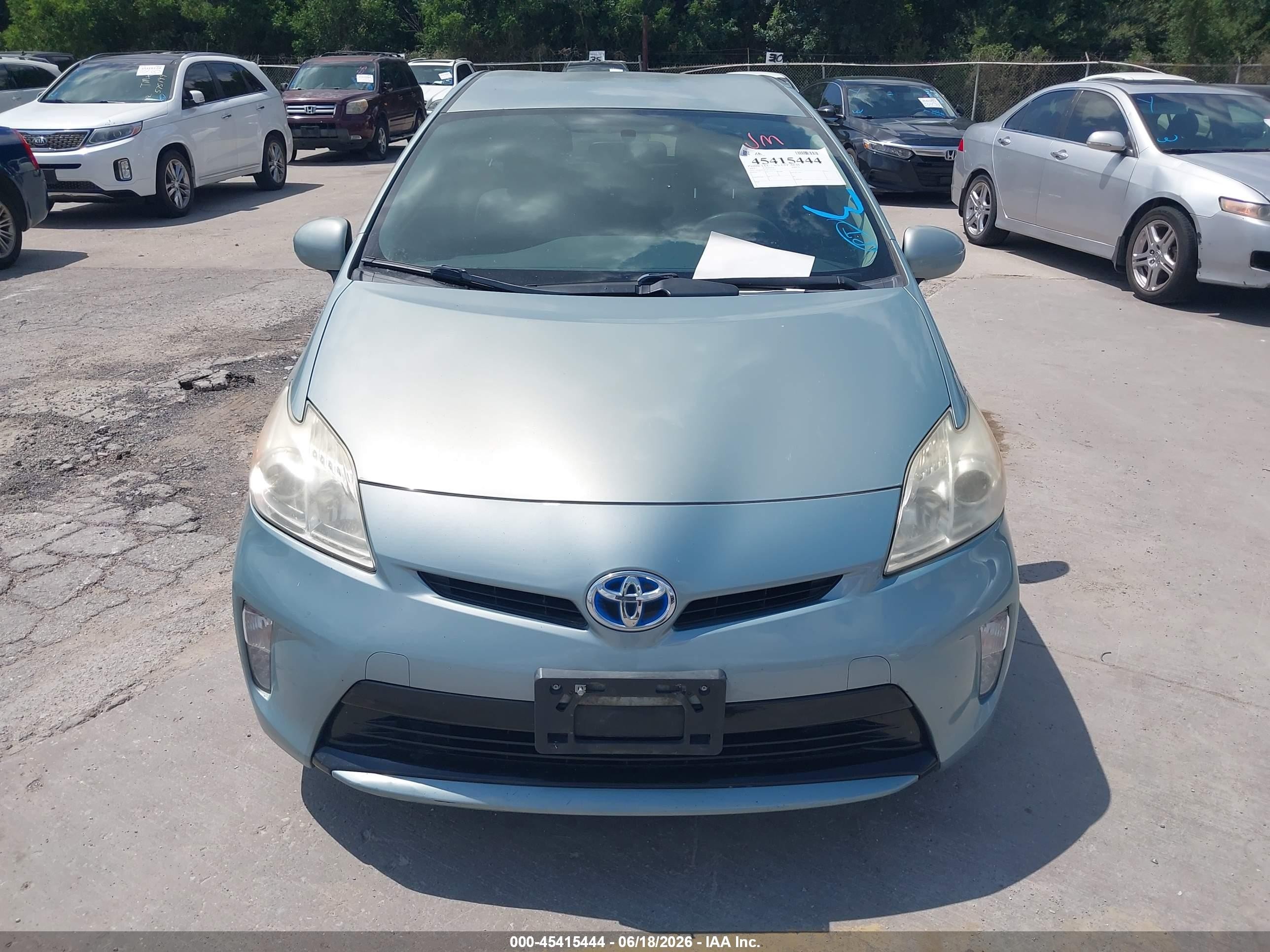 2012 Toyota Prius Three Green vin: JTDKN3DU5C1531721