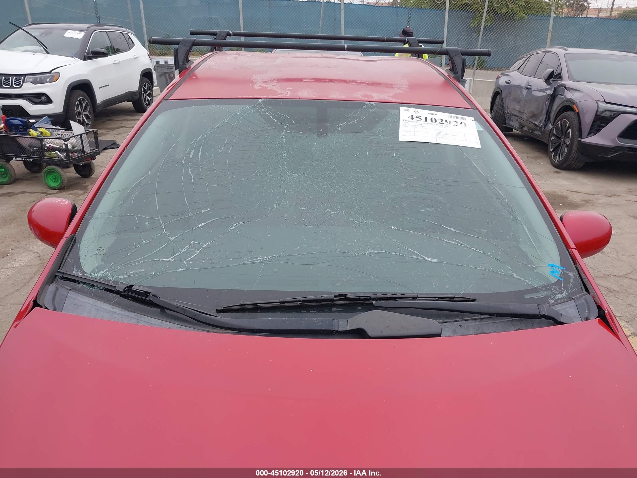 2012 Toyota Prius Two Red vin: JTDKN3DU5C1542864