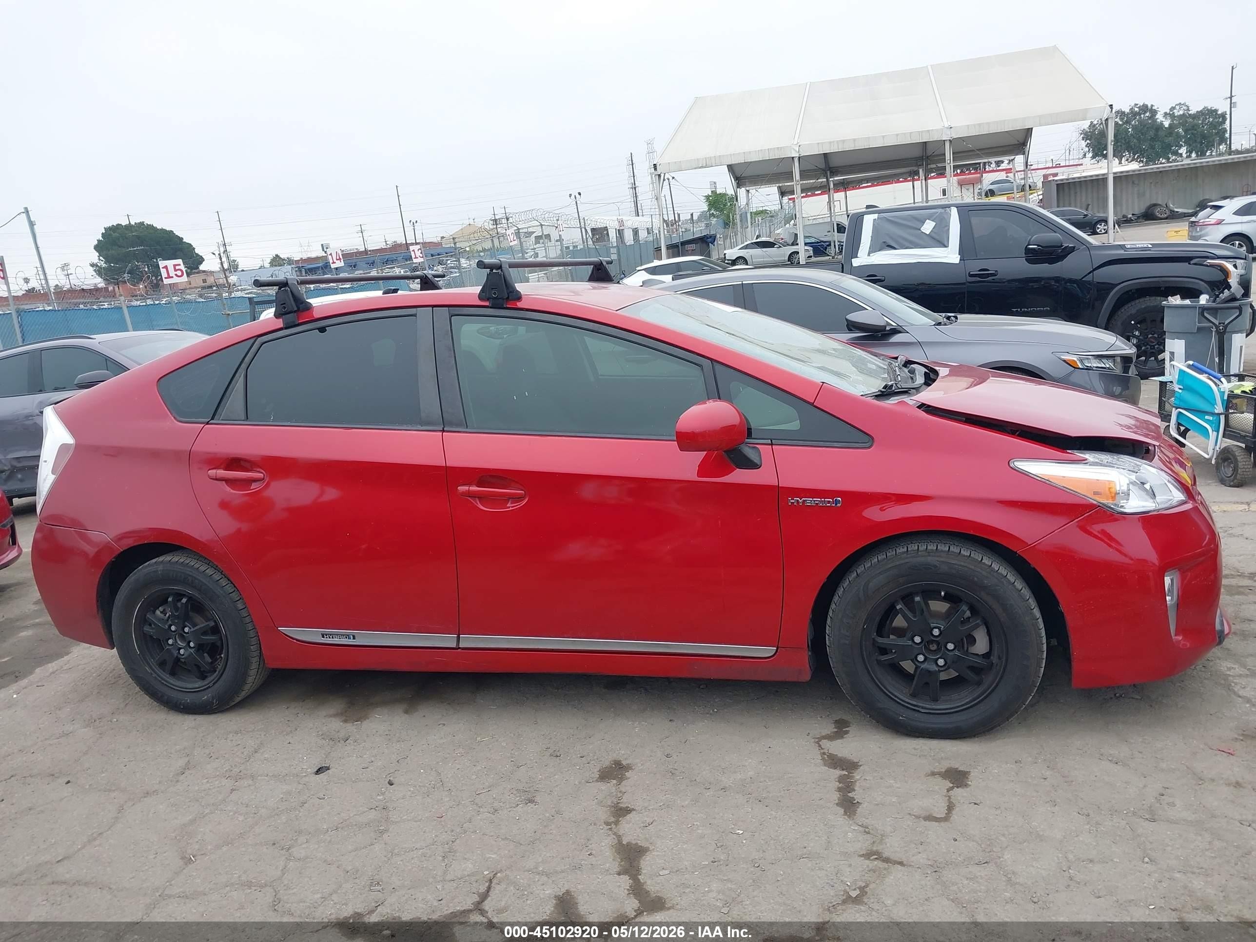 2012 Toyota Prius Two Red vin: JTDKN3DU5C1542864