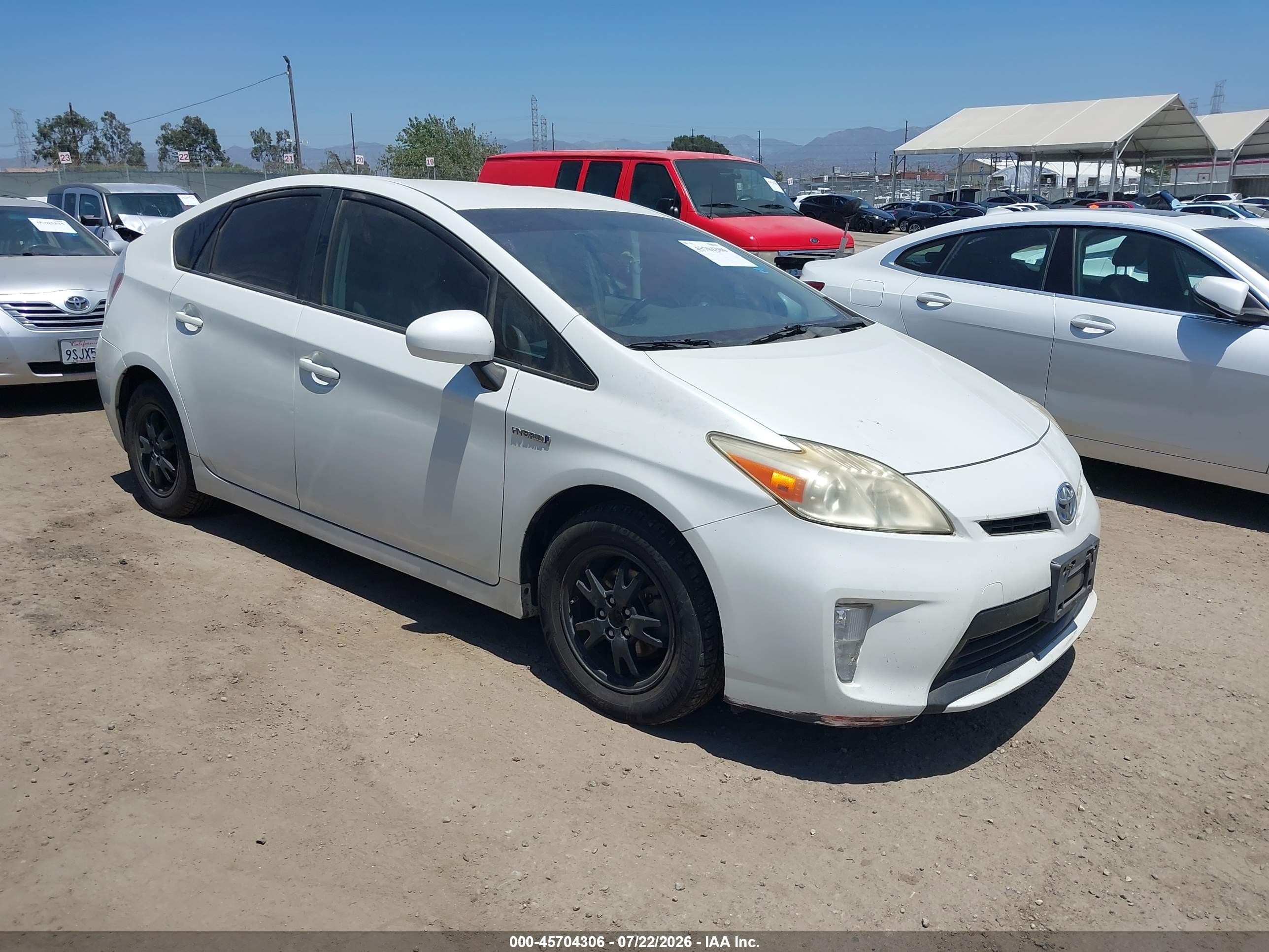 2012 Toyota Prius Two White vin: JTDKN3DU5C1543593