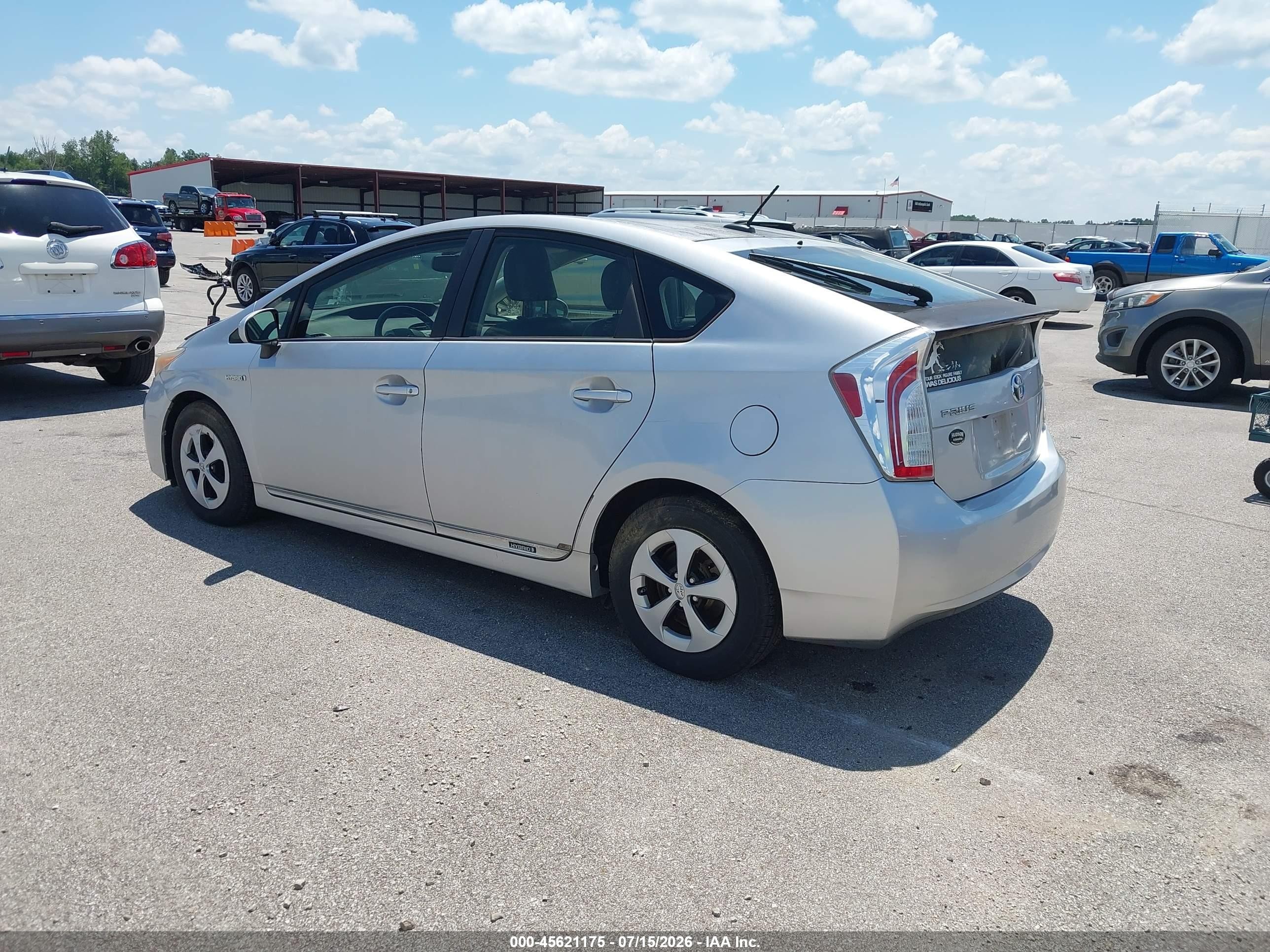 2012 Toyota Prius Four Silver vin: JTDKN3DU5C1546610