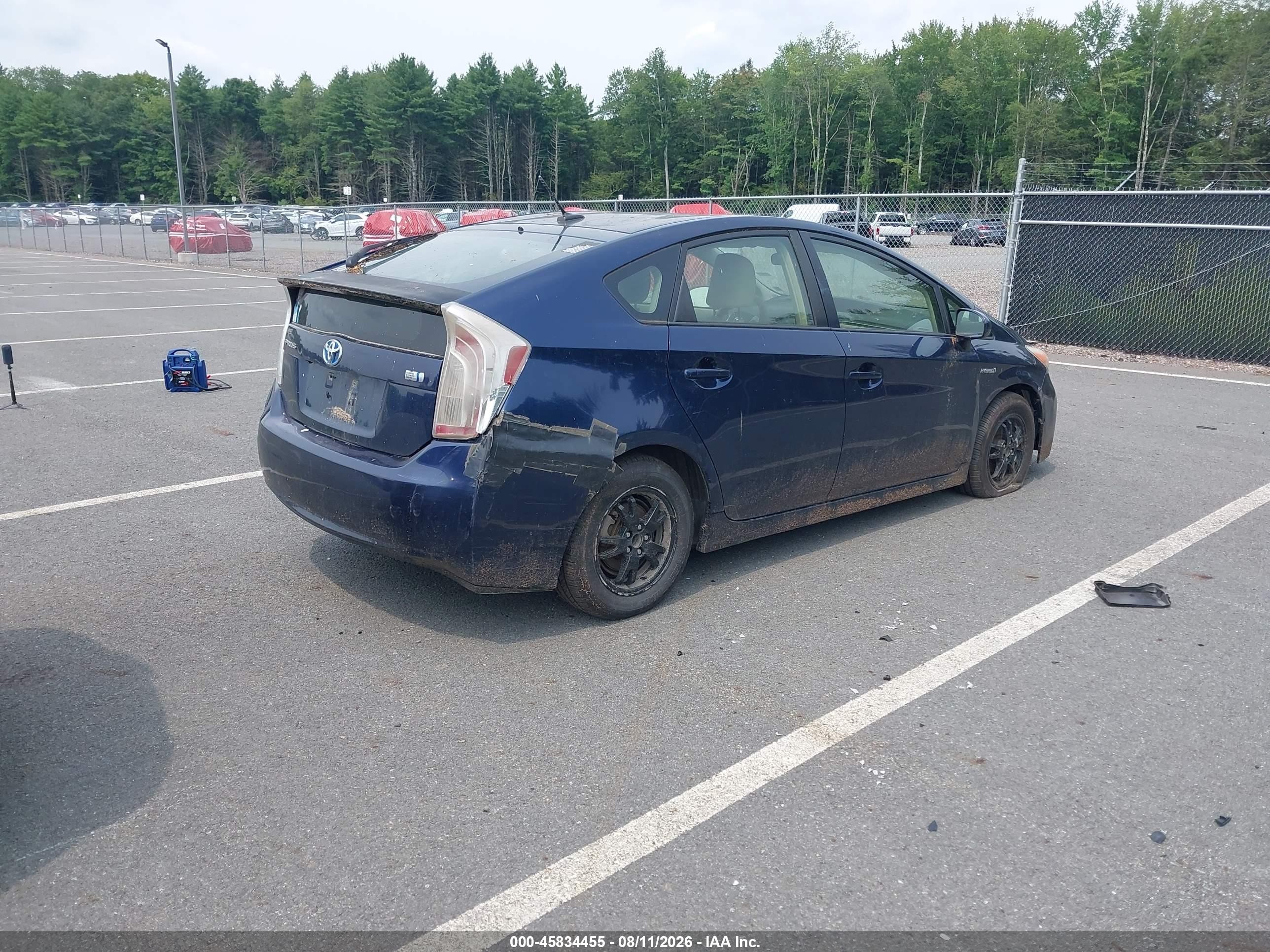 2012 Toyota Prius Three Синий vin: JTDKN3DU5C1552472