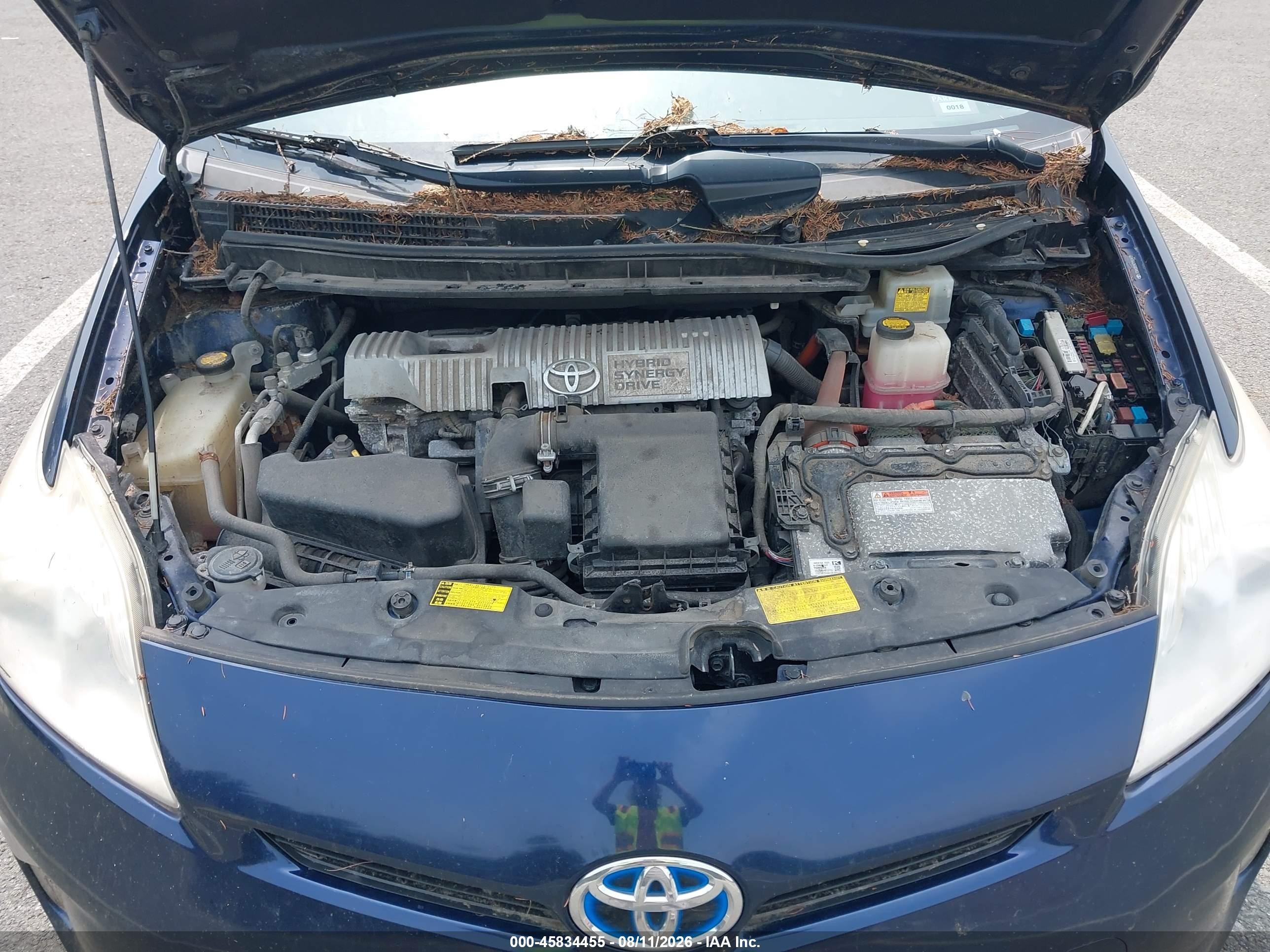 2012 Toyota Prius Three Синий vin: JTDKN3DU5C1552472