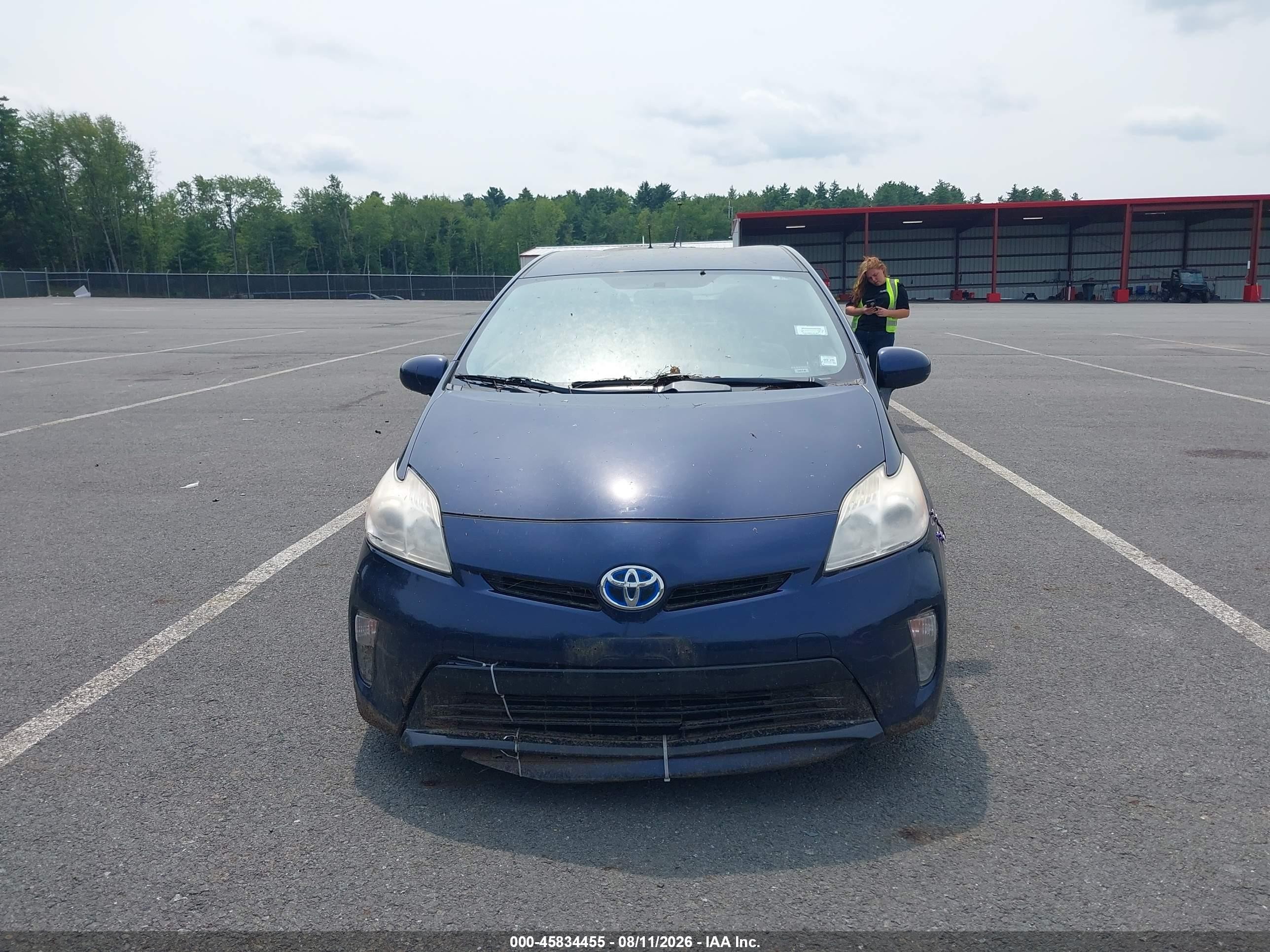 2012 Toyota Prius Three Синий vin: JTDKN3DU5C1552472