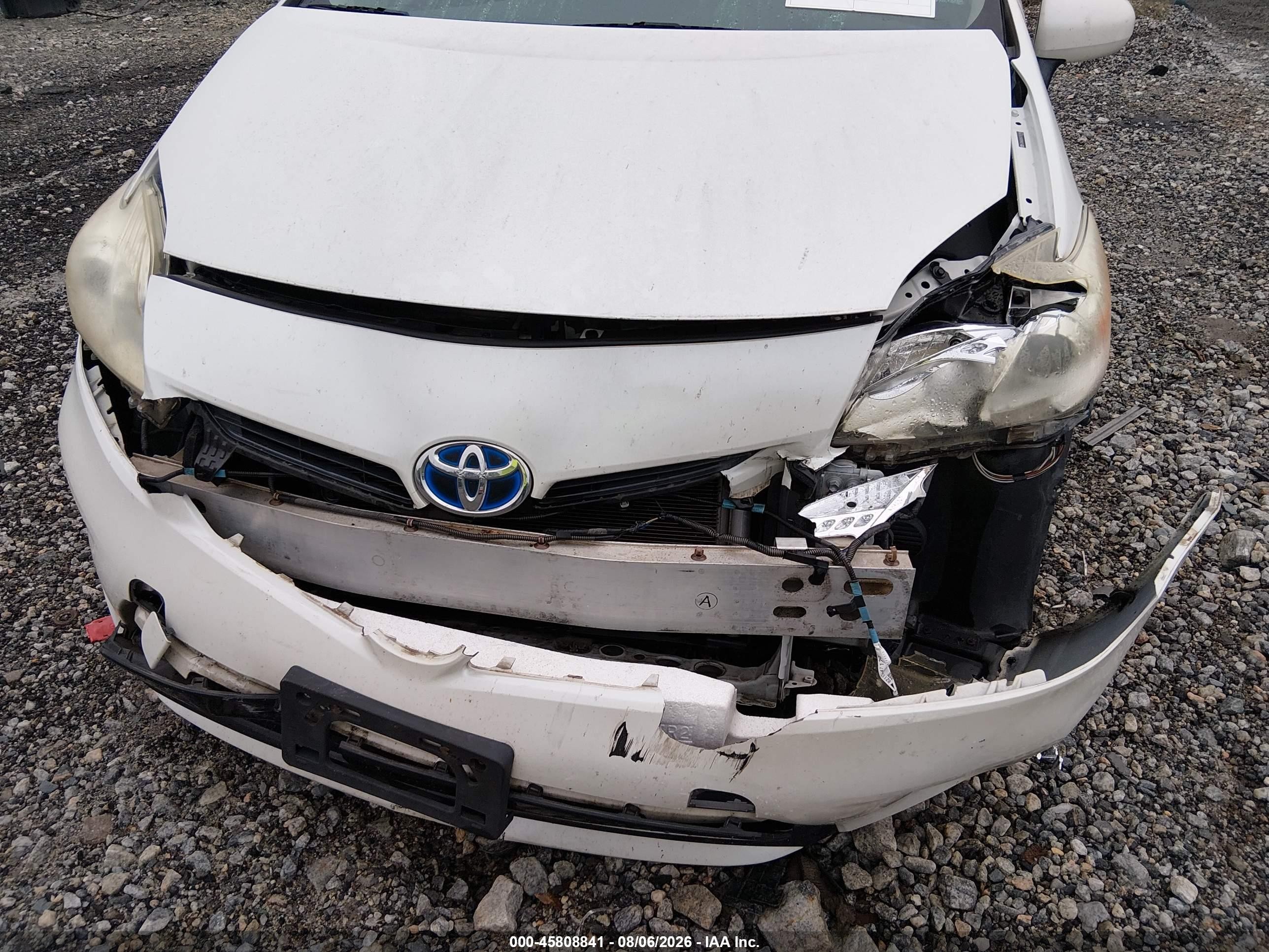 2012 Toyota Prius Two White vin: JTDKN3DU5C1557980