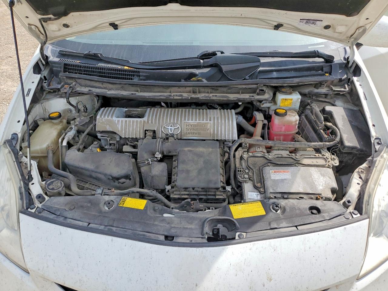 2012 Toyota Prius Three White vin: JTDKN3DU5C1581695