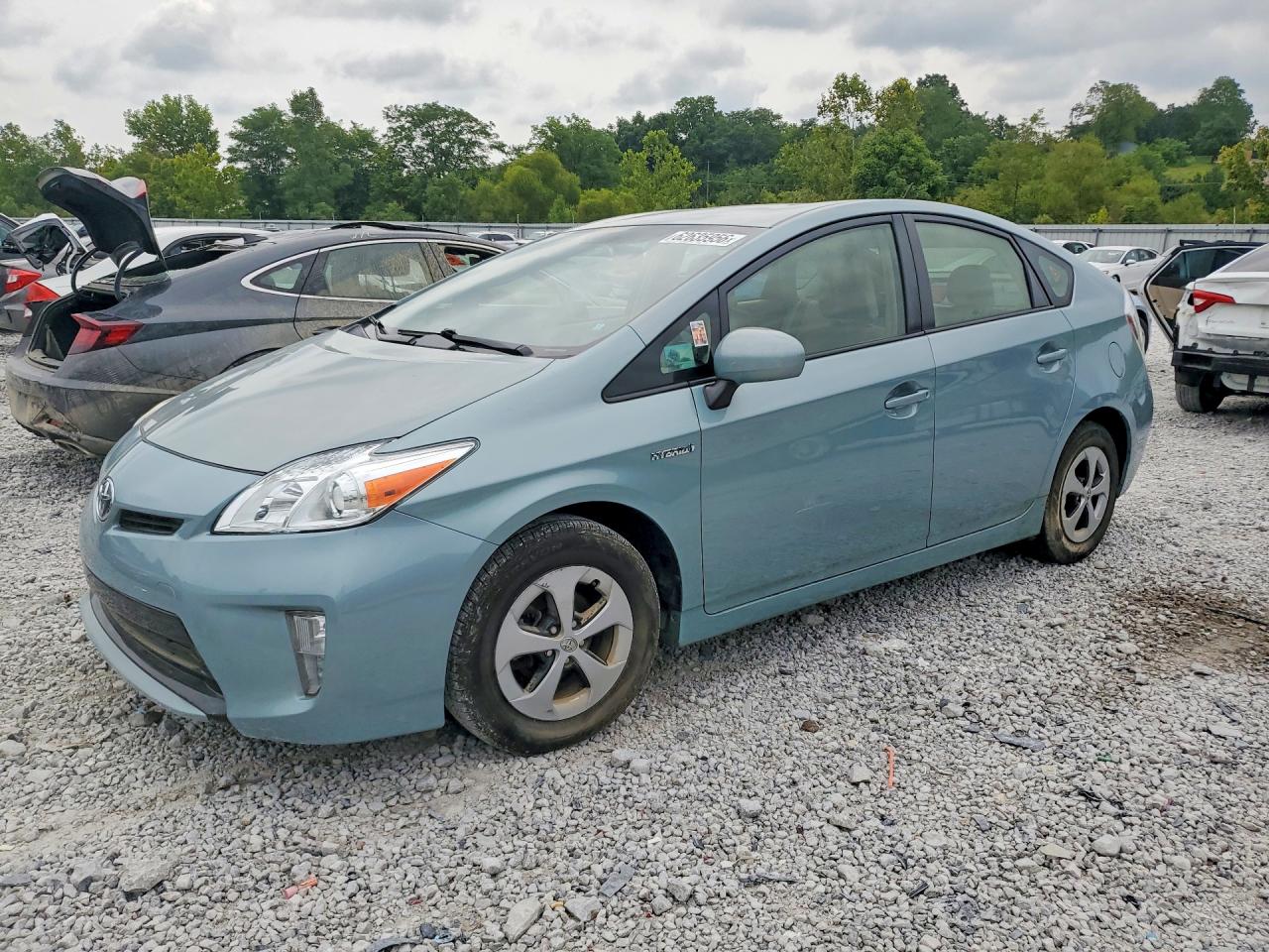2012 Toyota Prius Three Бирюзовый vin: JTDKN3DU5C1588856