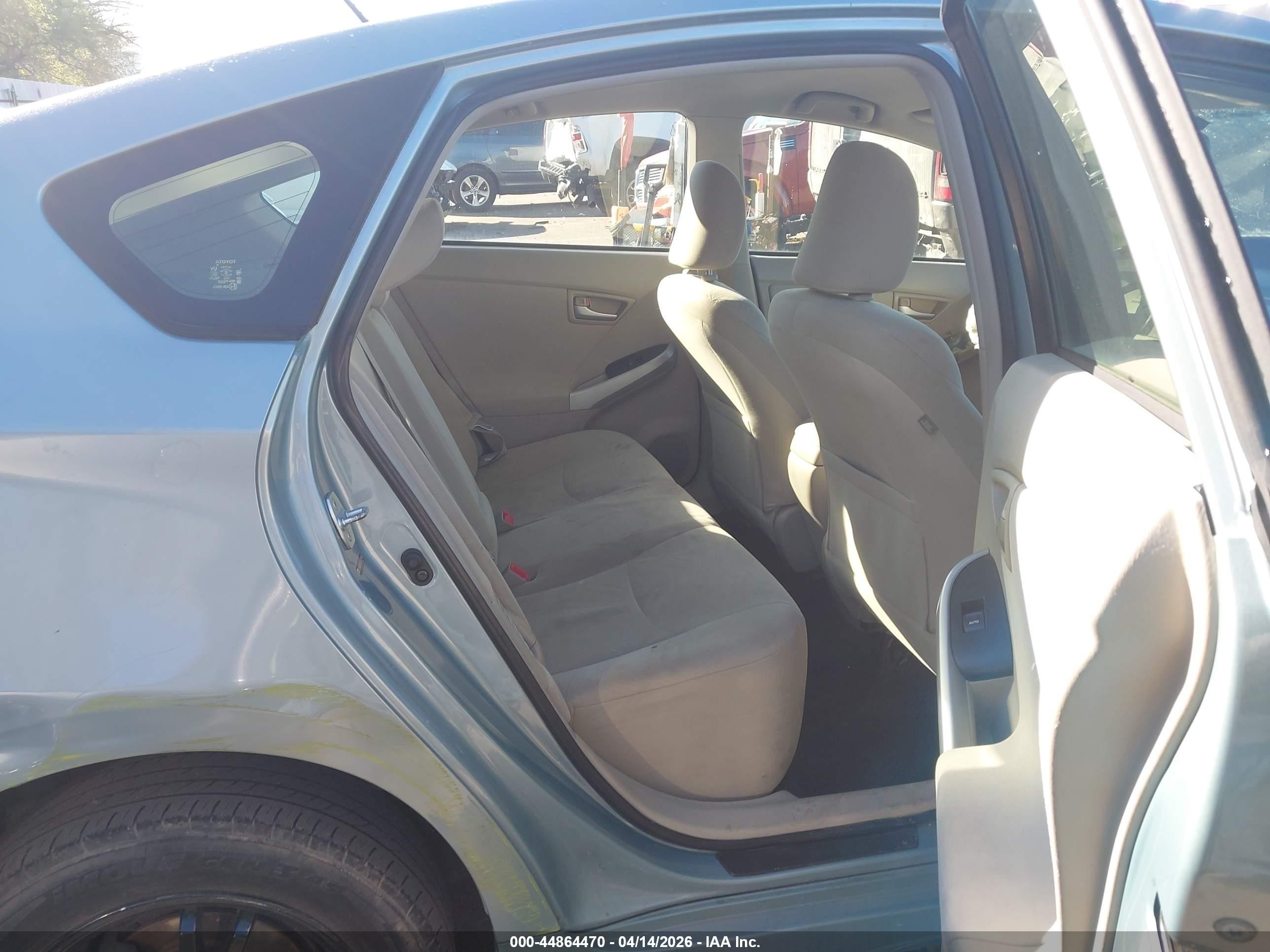 2012 Toyota Prius Two Light Blue vin: JTDKN3DU5C1613299