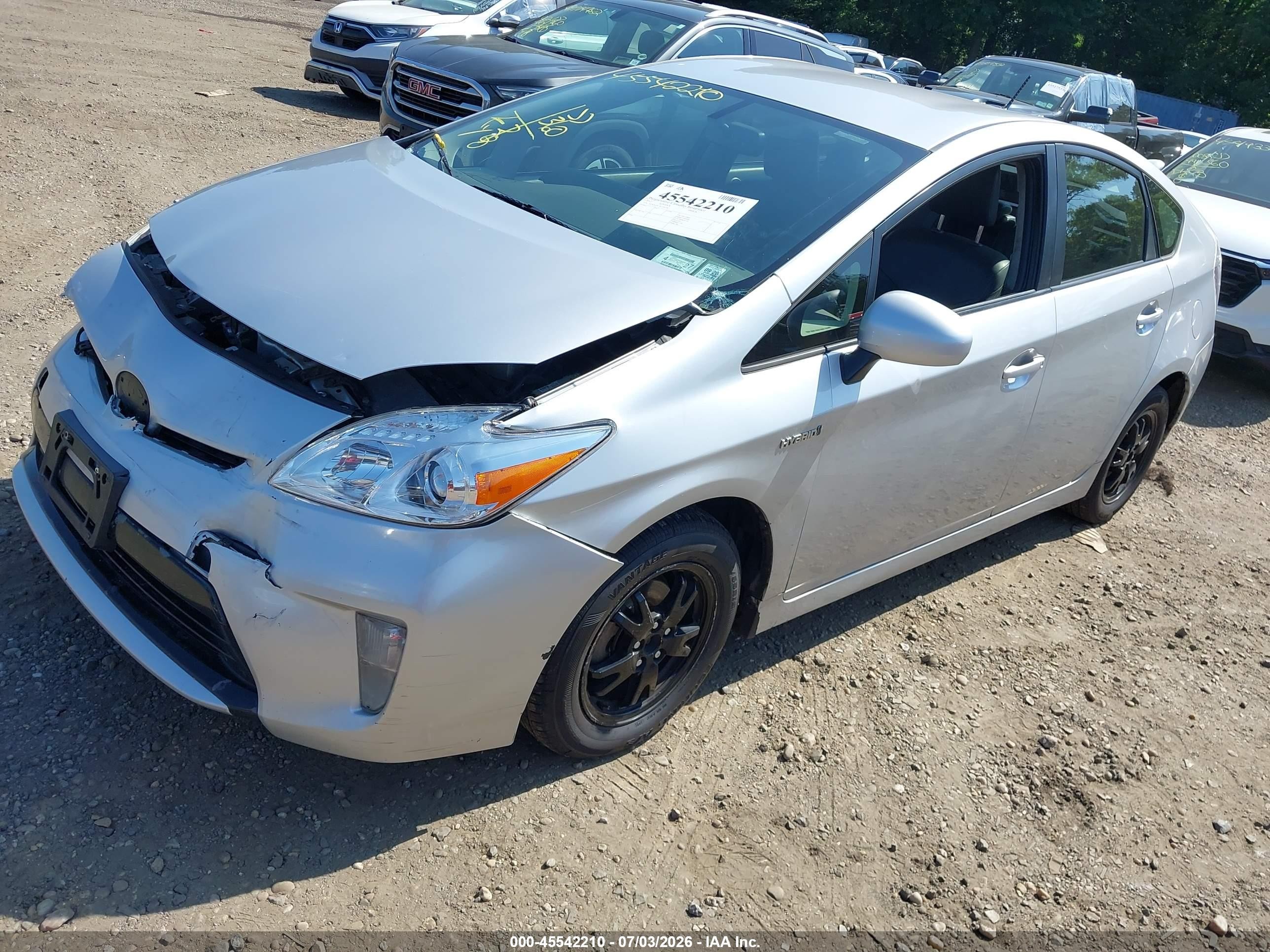 2012 Toyota Prius Four Silver vin: JTDKN3DU5C5385202