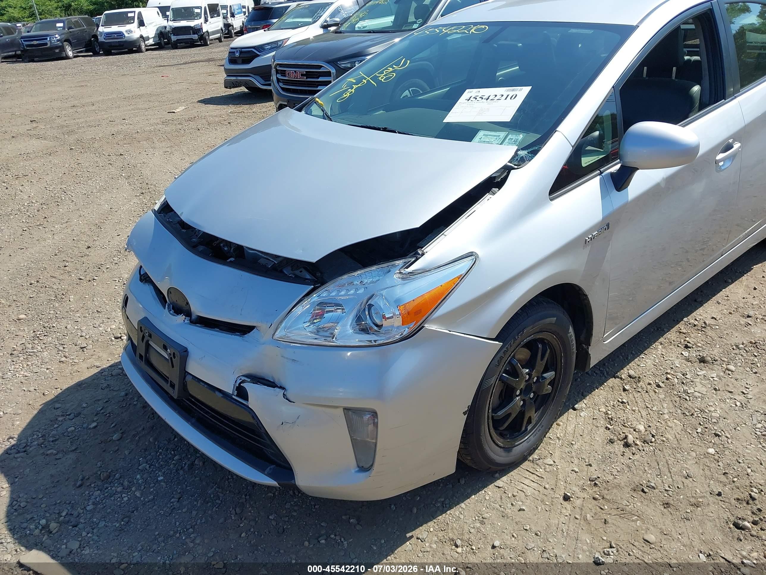 2012 Toyota Prius Four Silver vin: JTDKN3DU5C5385202